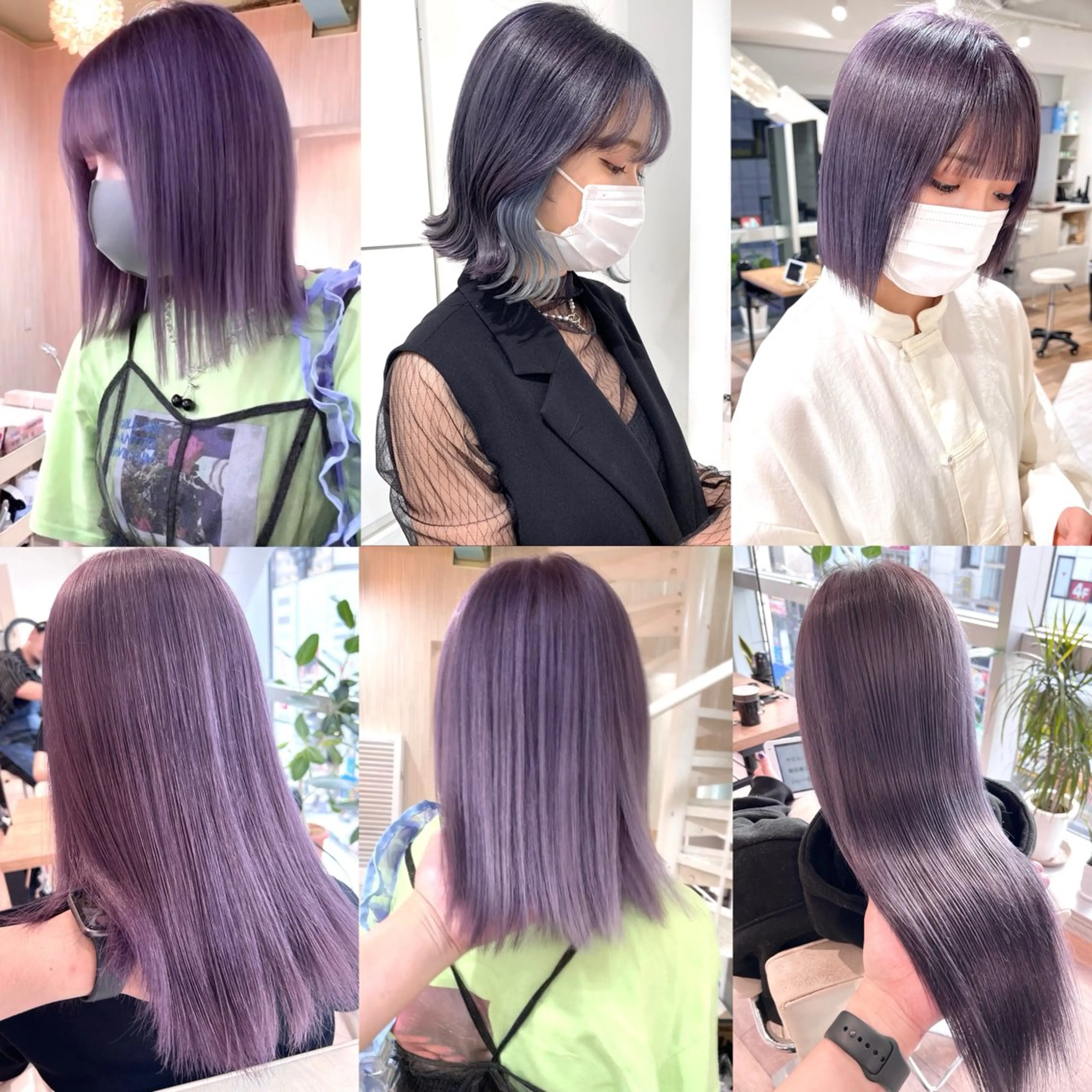 💜ラベンダーカラー💜［ワンカラー］#パープル#ラベンダーベージュ#ラベンダー#バイオレット#ブリーチなしカラーの写真