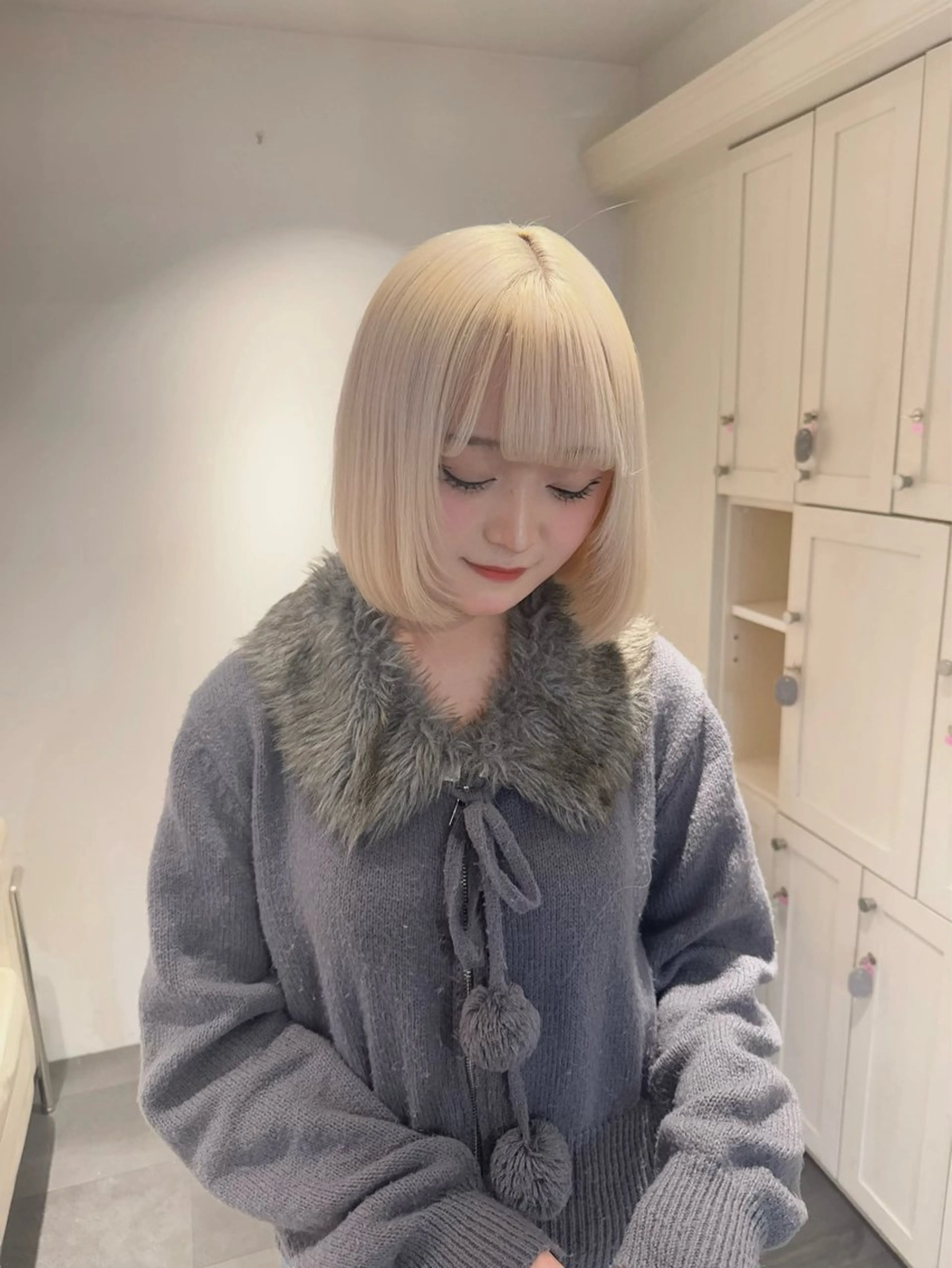 ショート ボブ ハイトーン渋谷🌙 MINORIのヘアスタイル