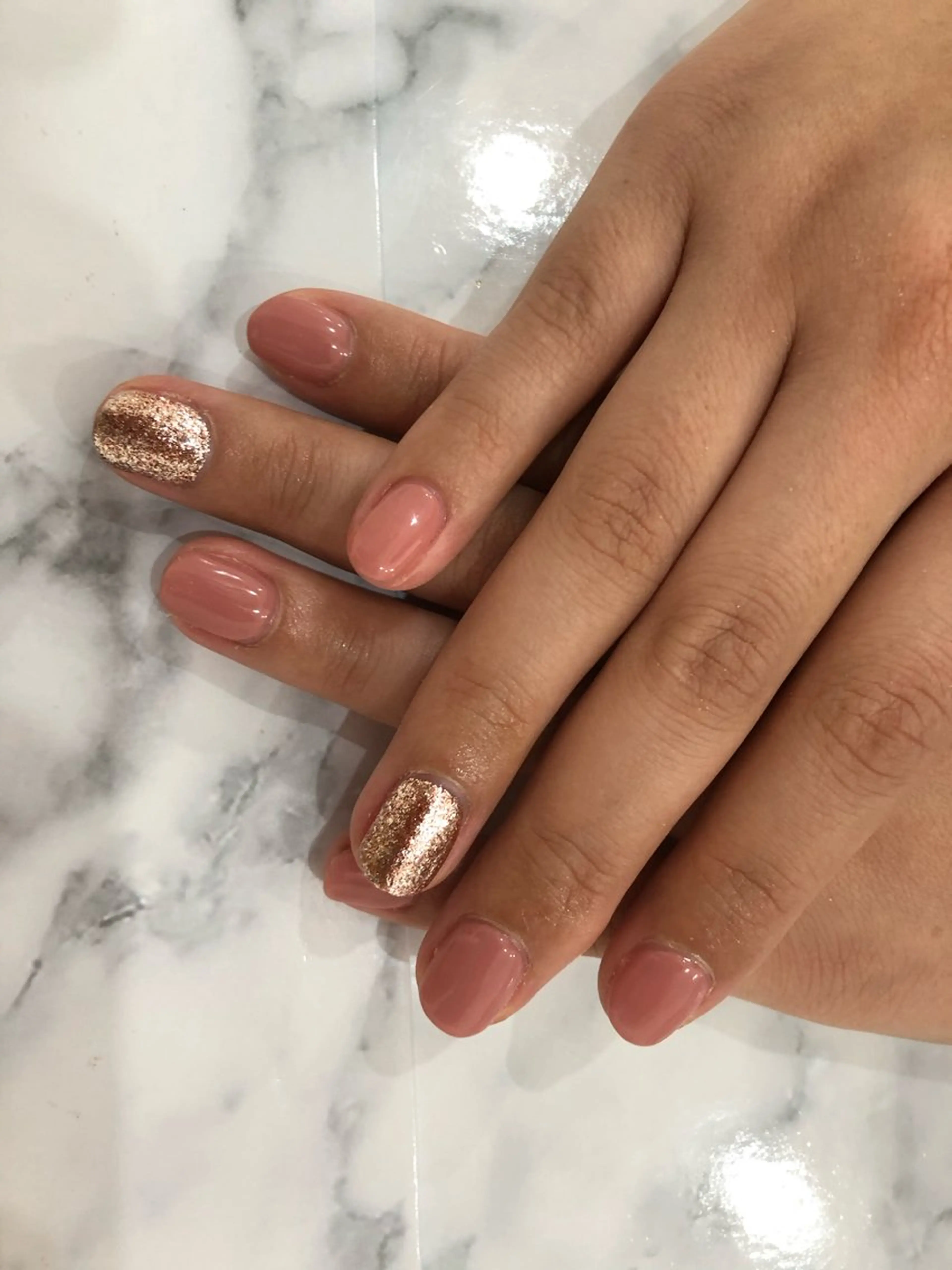 ネイル ワンカラーネイル ピンク M&Y nailsalonのネイルデザイン