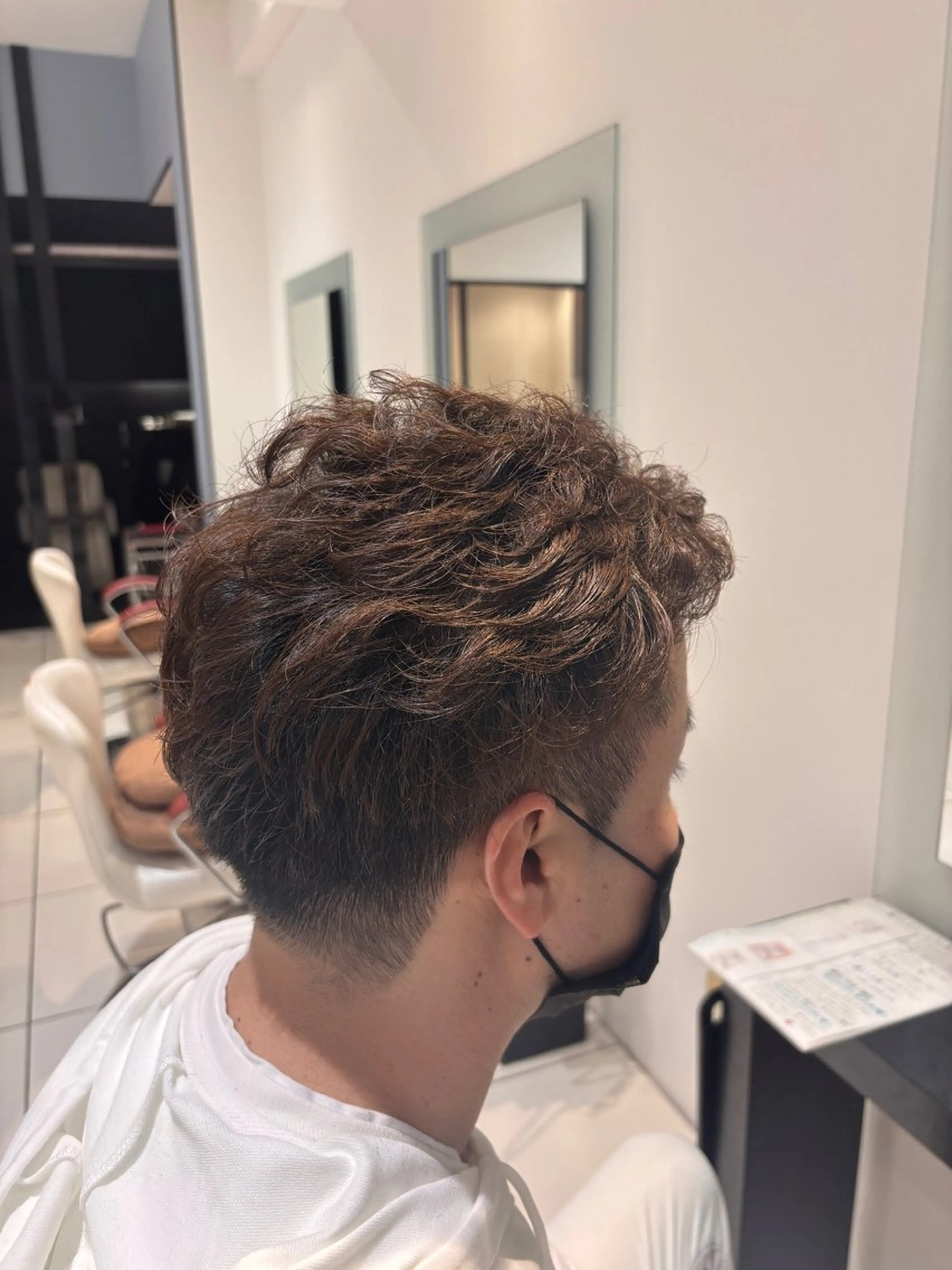 パーマ メンズ カット パーマ 🫧透明感カラー🫧 mana🫧のヘアスタイル