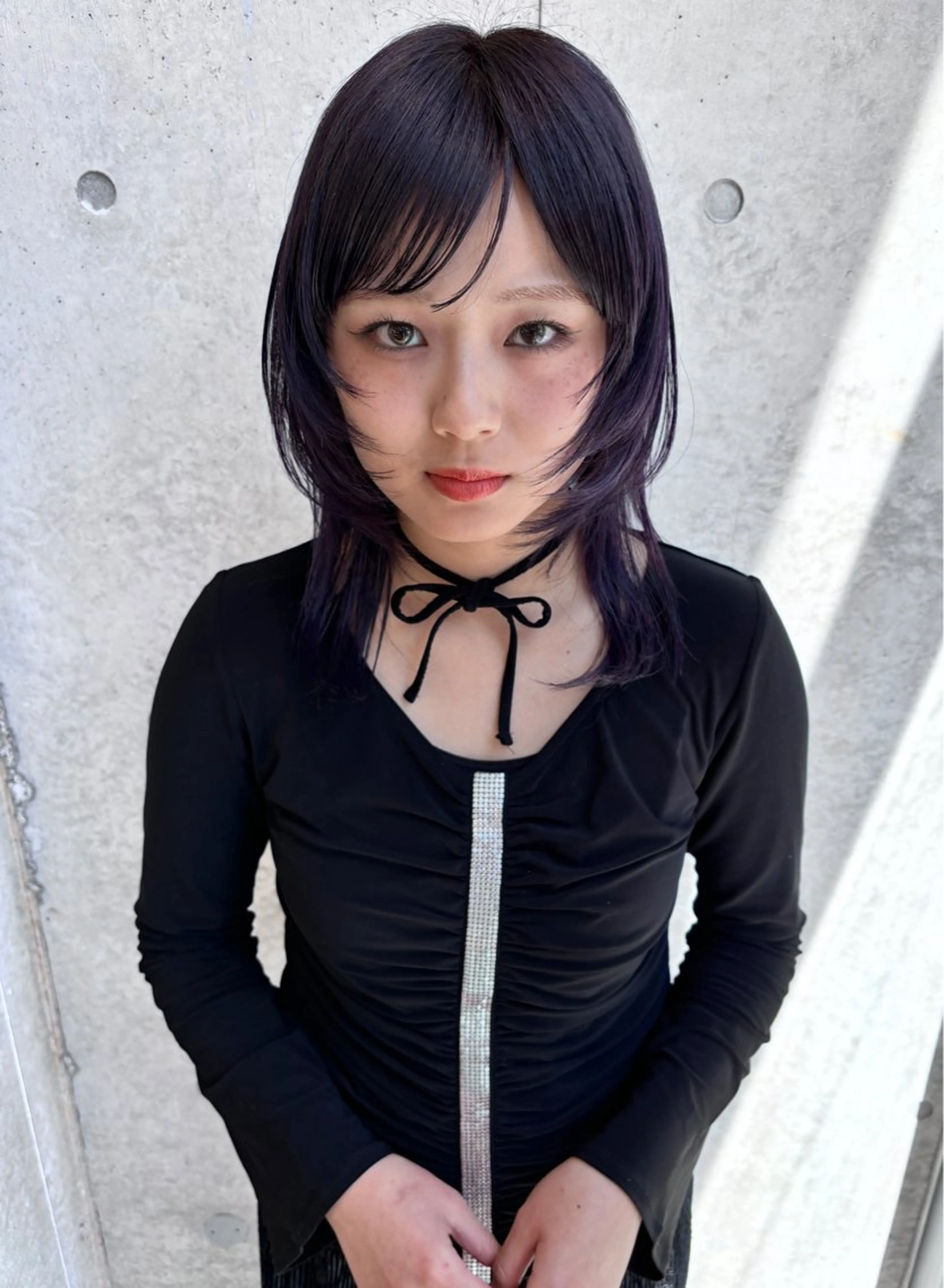 ミディアム カラー カット ヘアカラー トリートメント yuuna/ ハッシュカット🎀のヘアスタイル