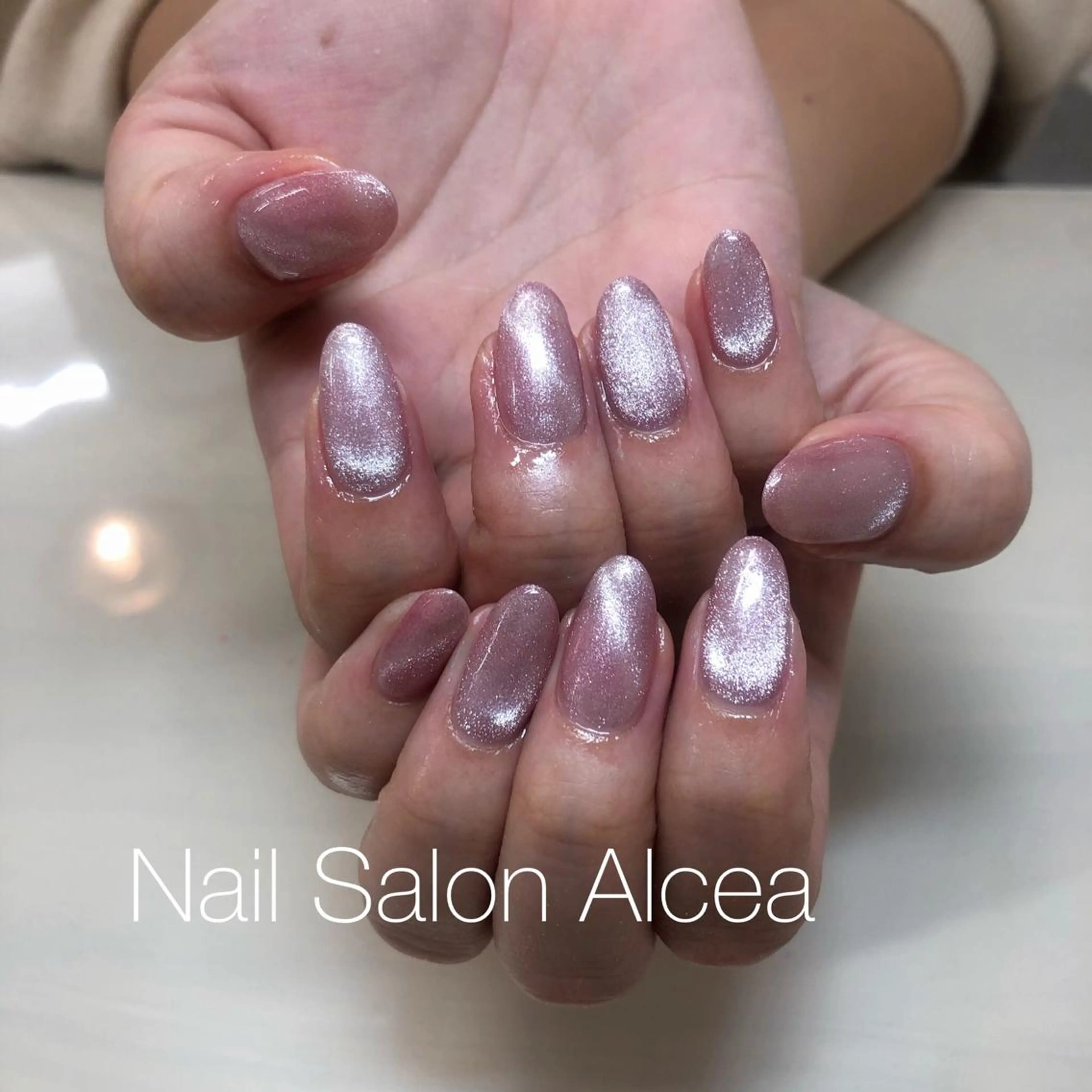 ネイル ラメ(グリッター) ピンク CHILO 木村のネイルデザイン