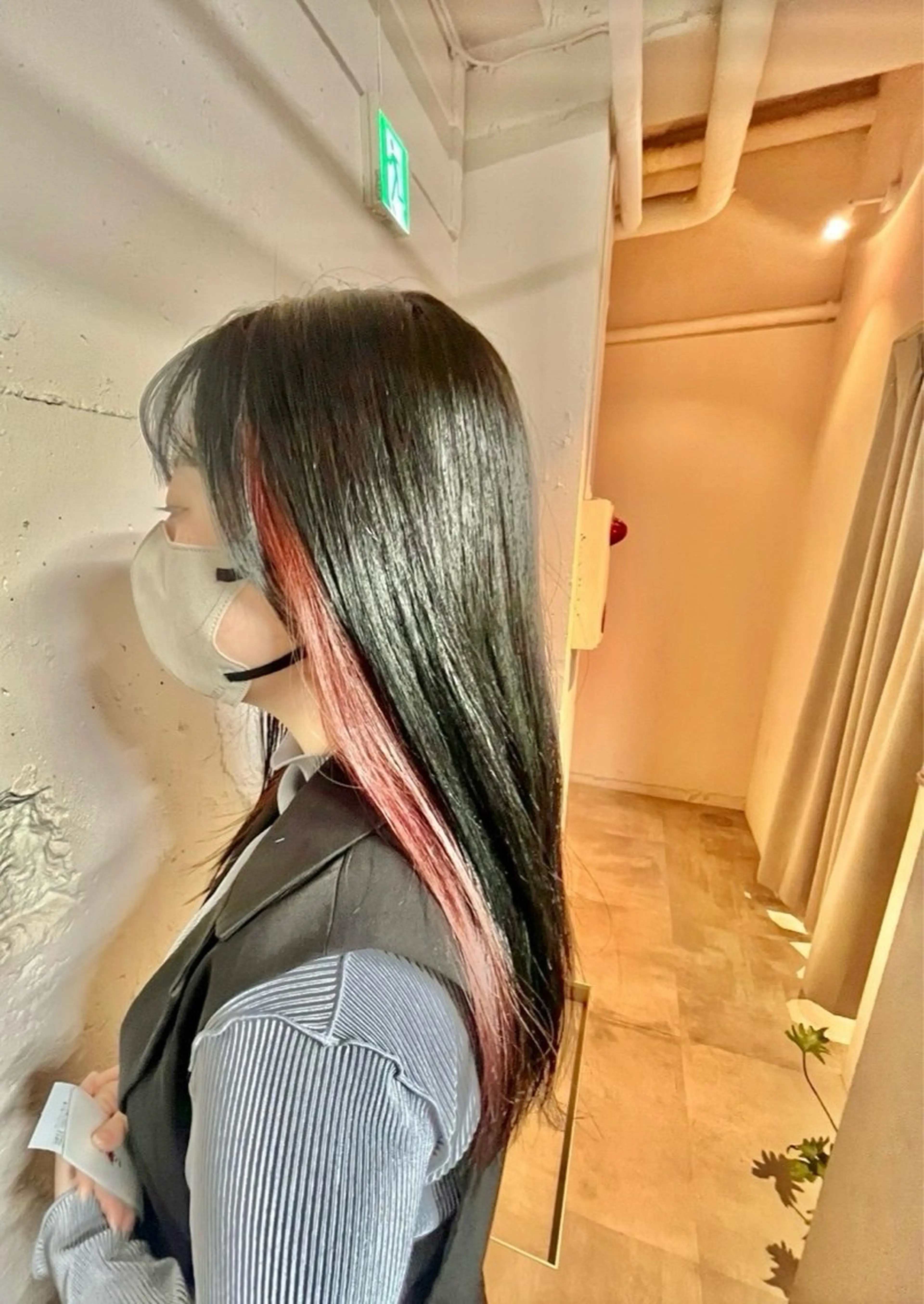 ロング カラー ヘアアレンジ ピンクカラー 🍓ブリーチ/ ハイライト/しんたにのヘアスタイル