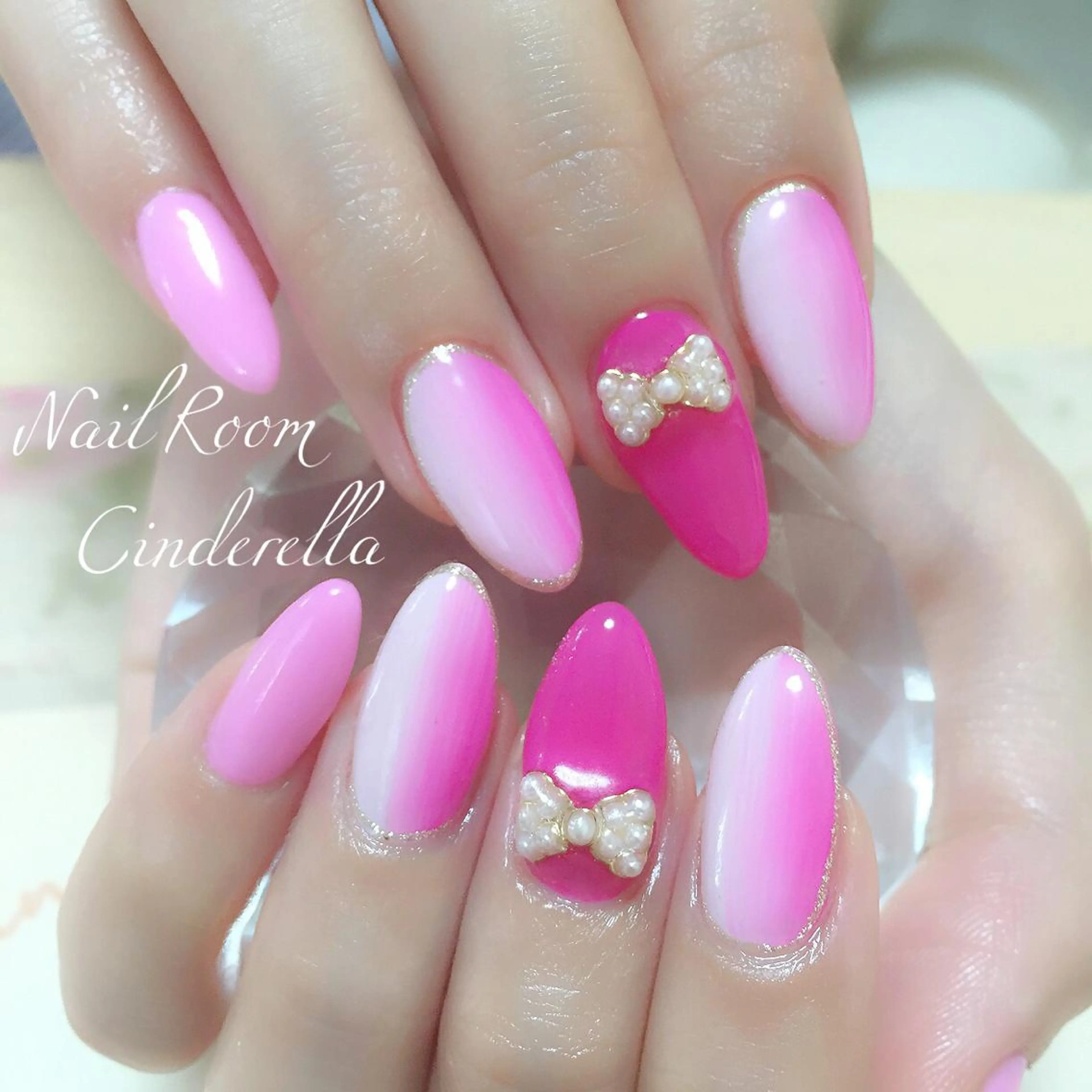 ネイル ピンク Nailroom. Cinderellaのネイルデザイン