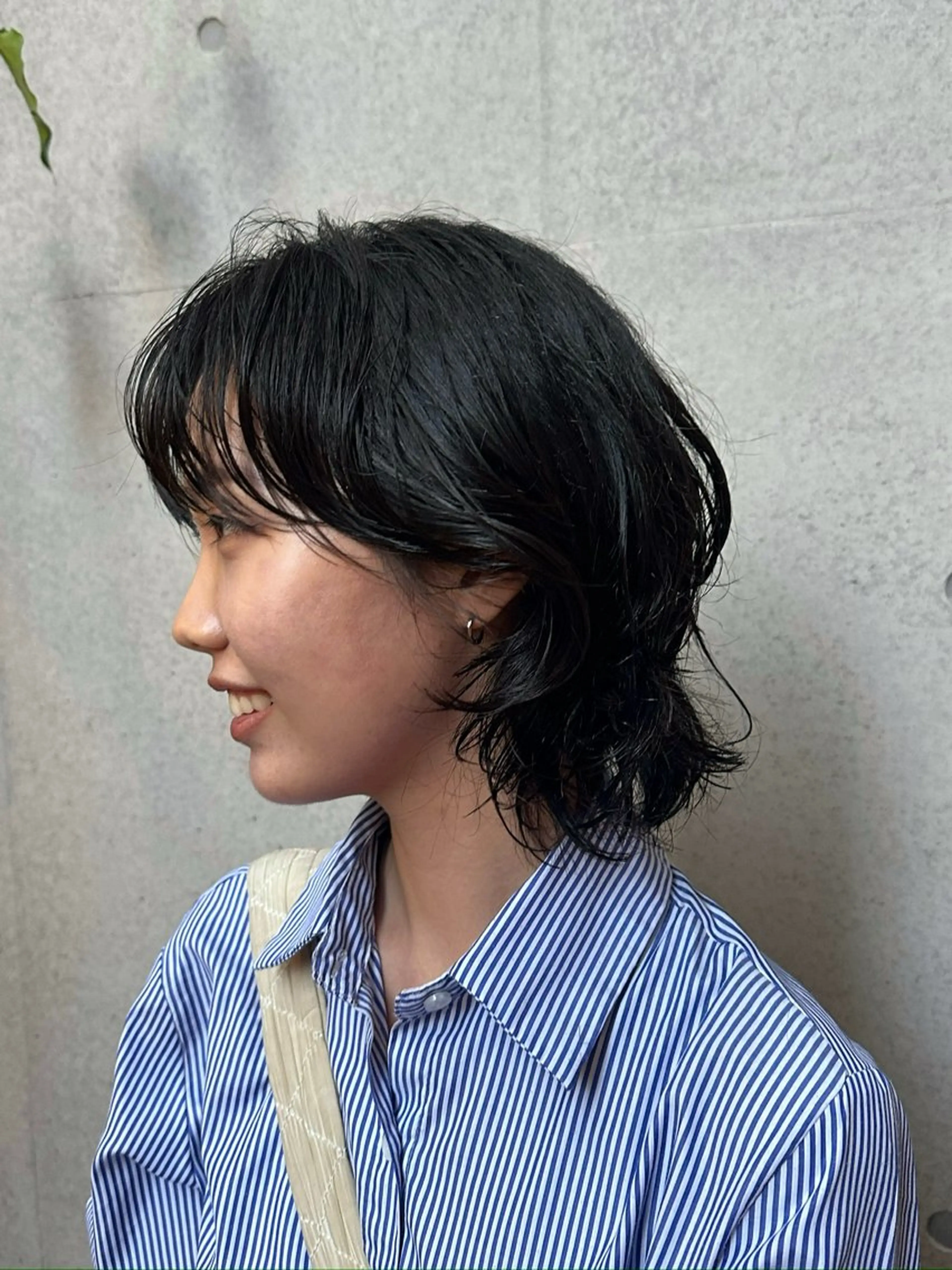 ミディアム パーマ 似合わせカット /パーマ岡本淳平のヘアスタイル