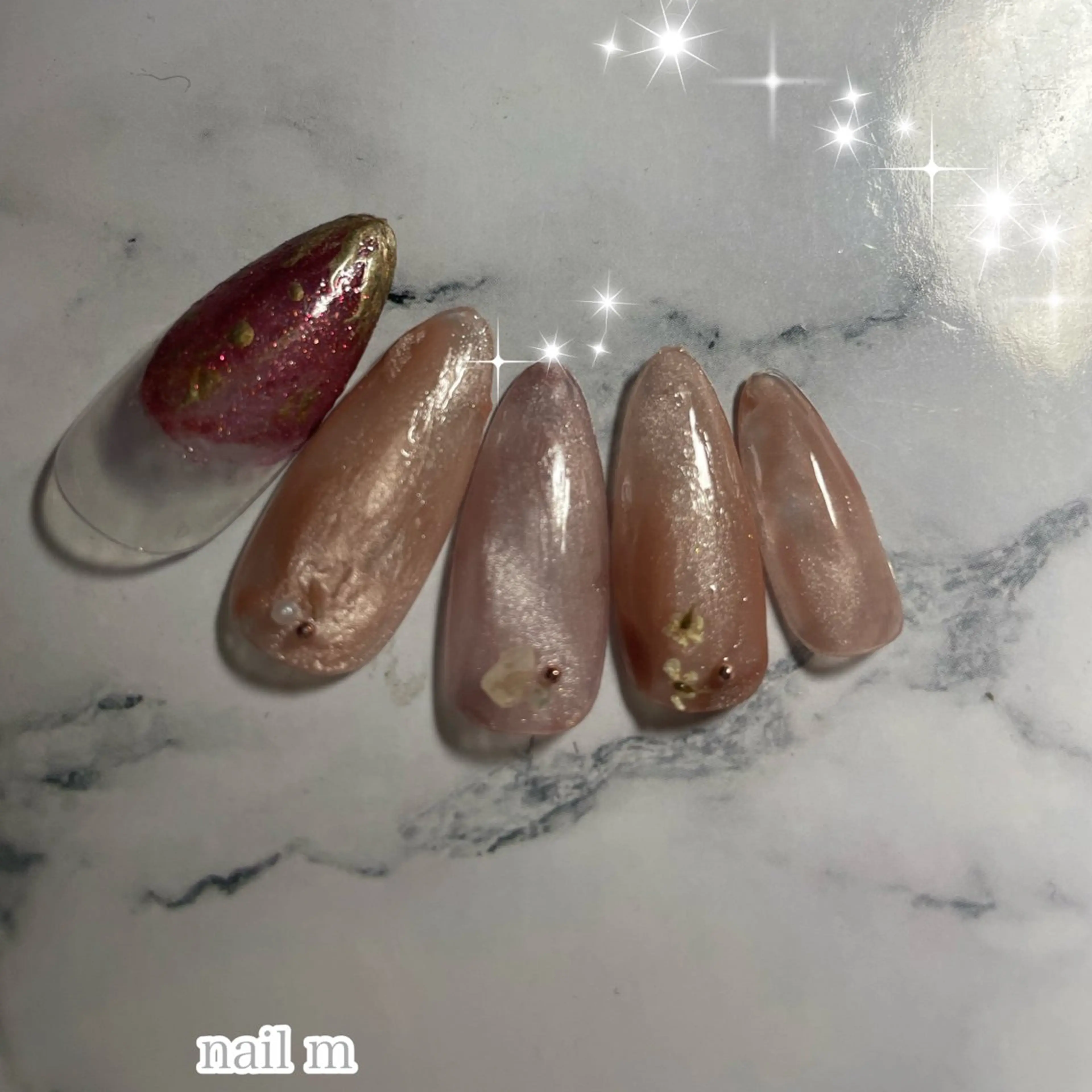 ネイル フレンチネイル ジェルネイル マグネットネイル NAIL★M 真紀のネイルデザイン