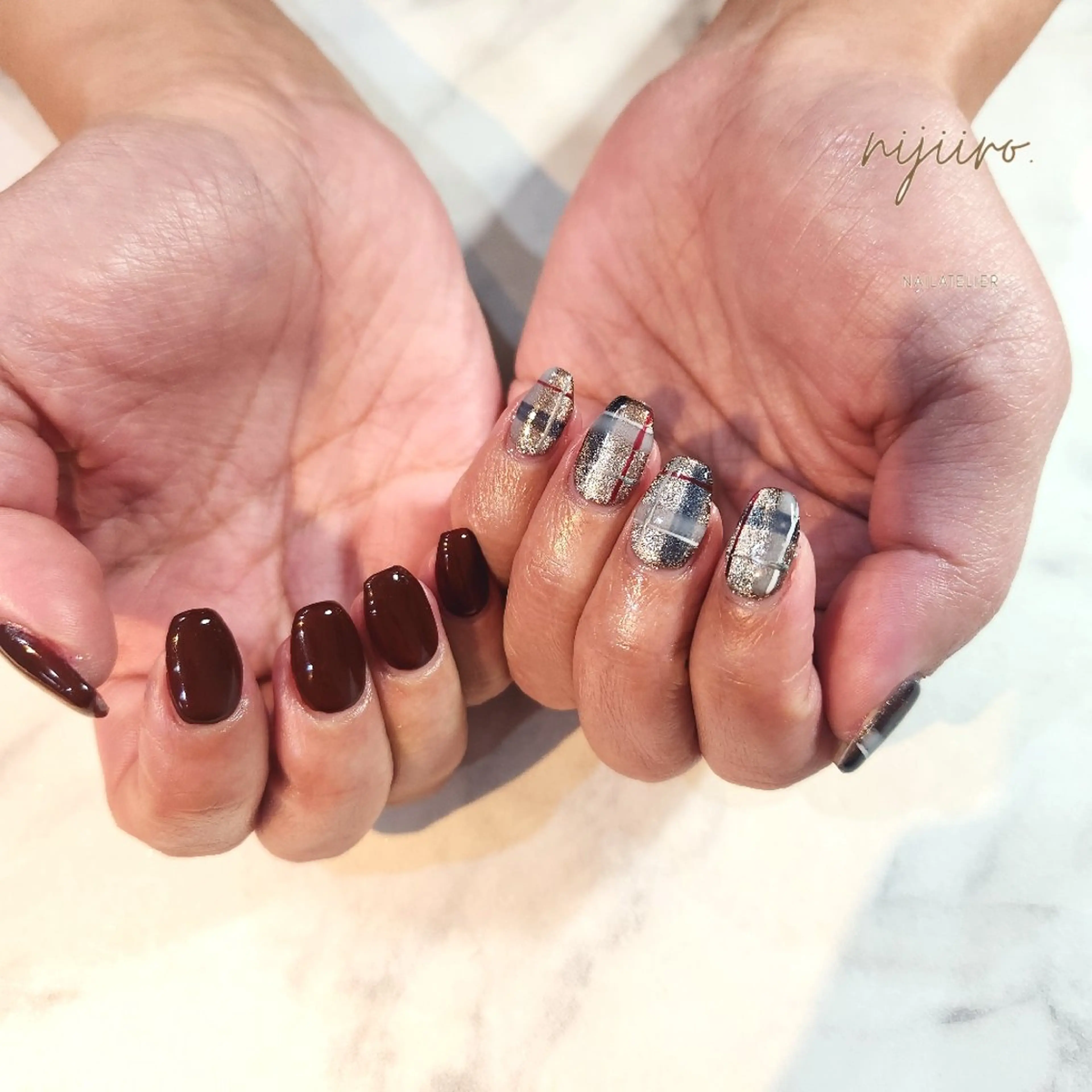 ネイル ハンドネイル nailatelier nijiiro.所属・nijiiro🌈 サトウのネイルデザイン