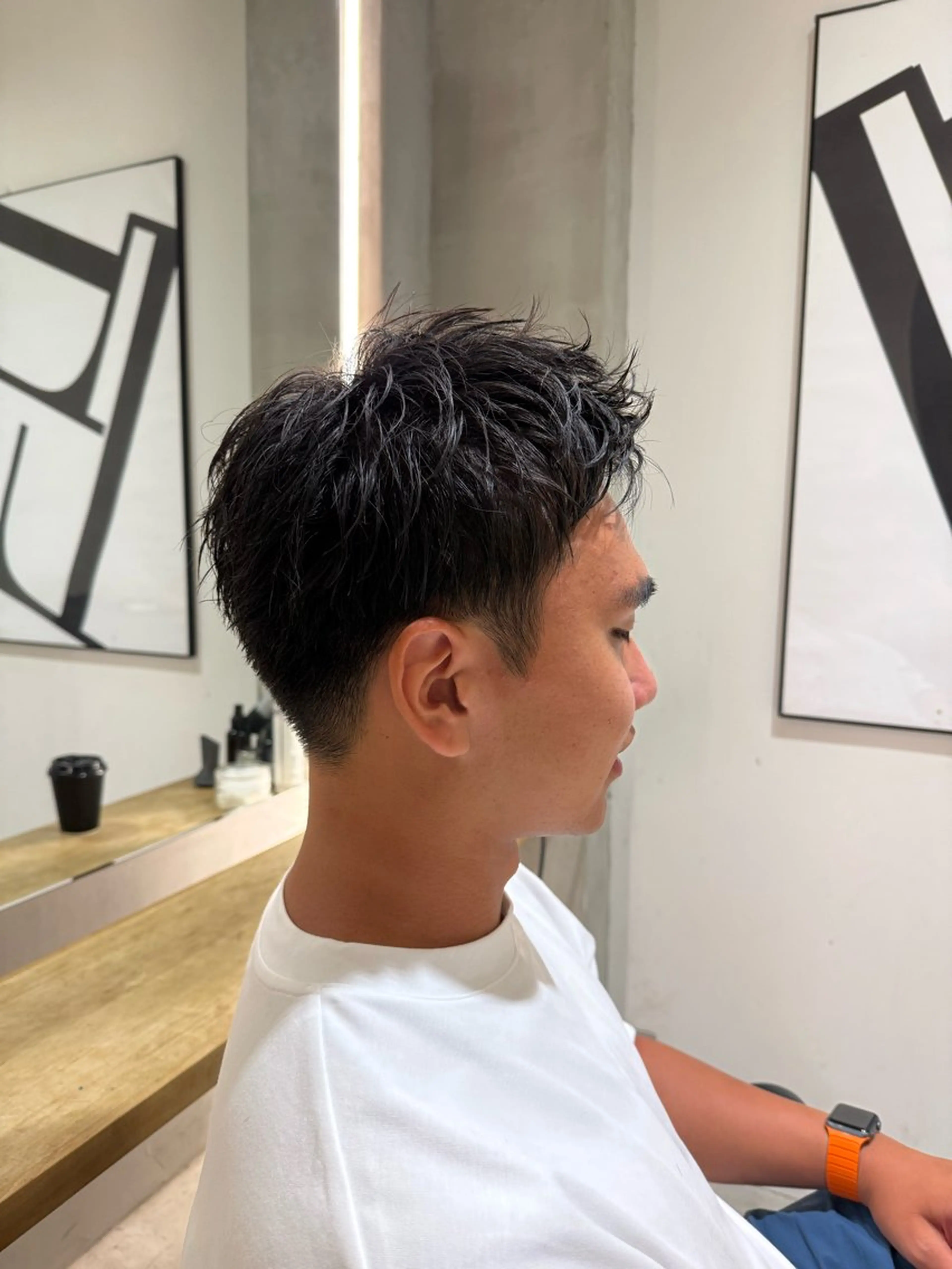 ショート メンズ カット 艶カラー/縮毛矯正 🫧terukaのヘアスタイル