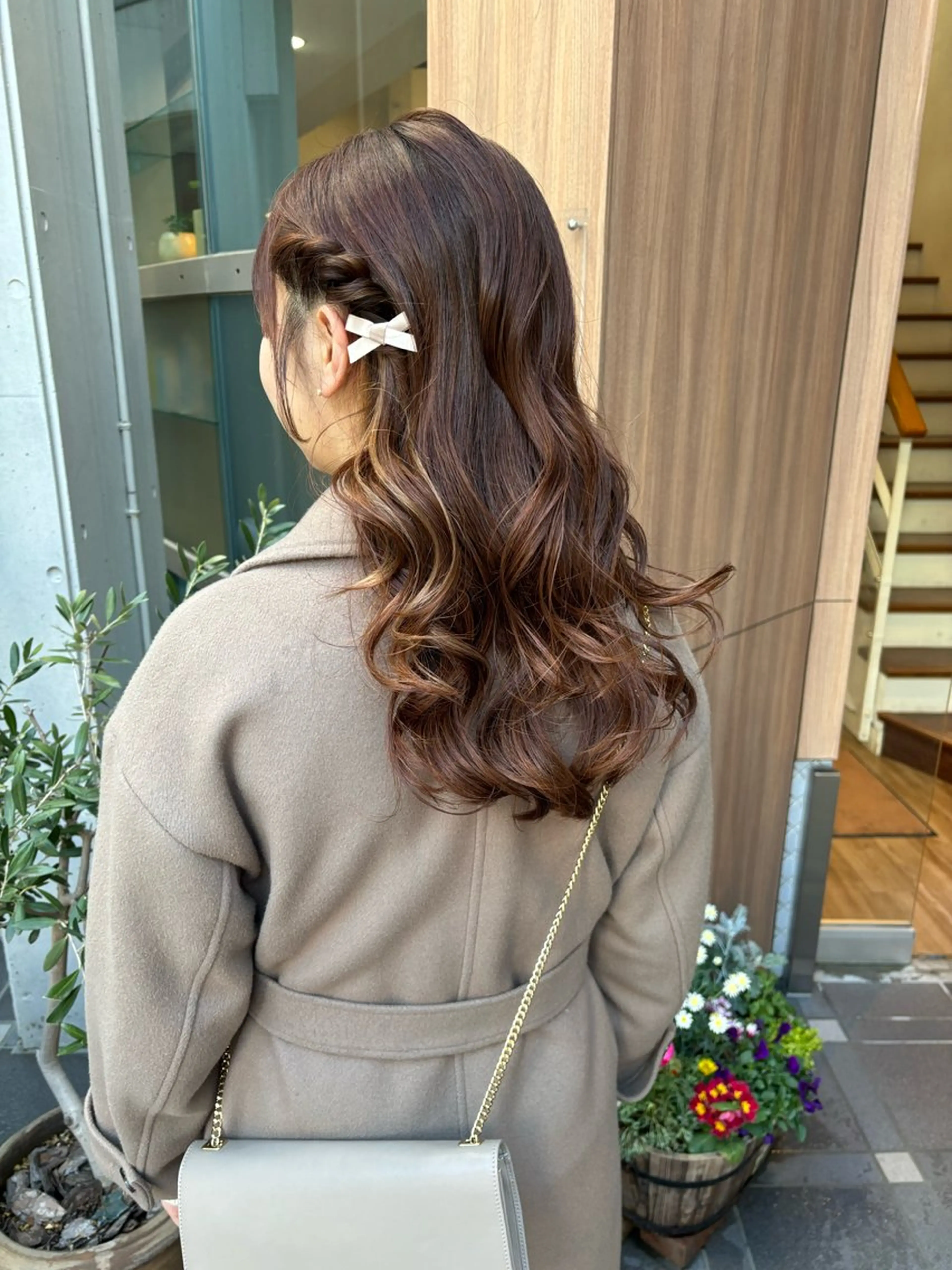 ヘアアレンジ ヘアセット レイヤーカット /透明感/千葉怜寿のヘアスタイル