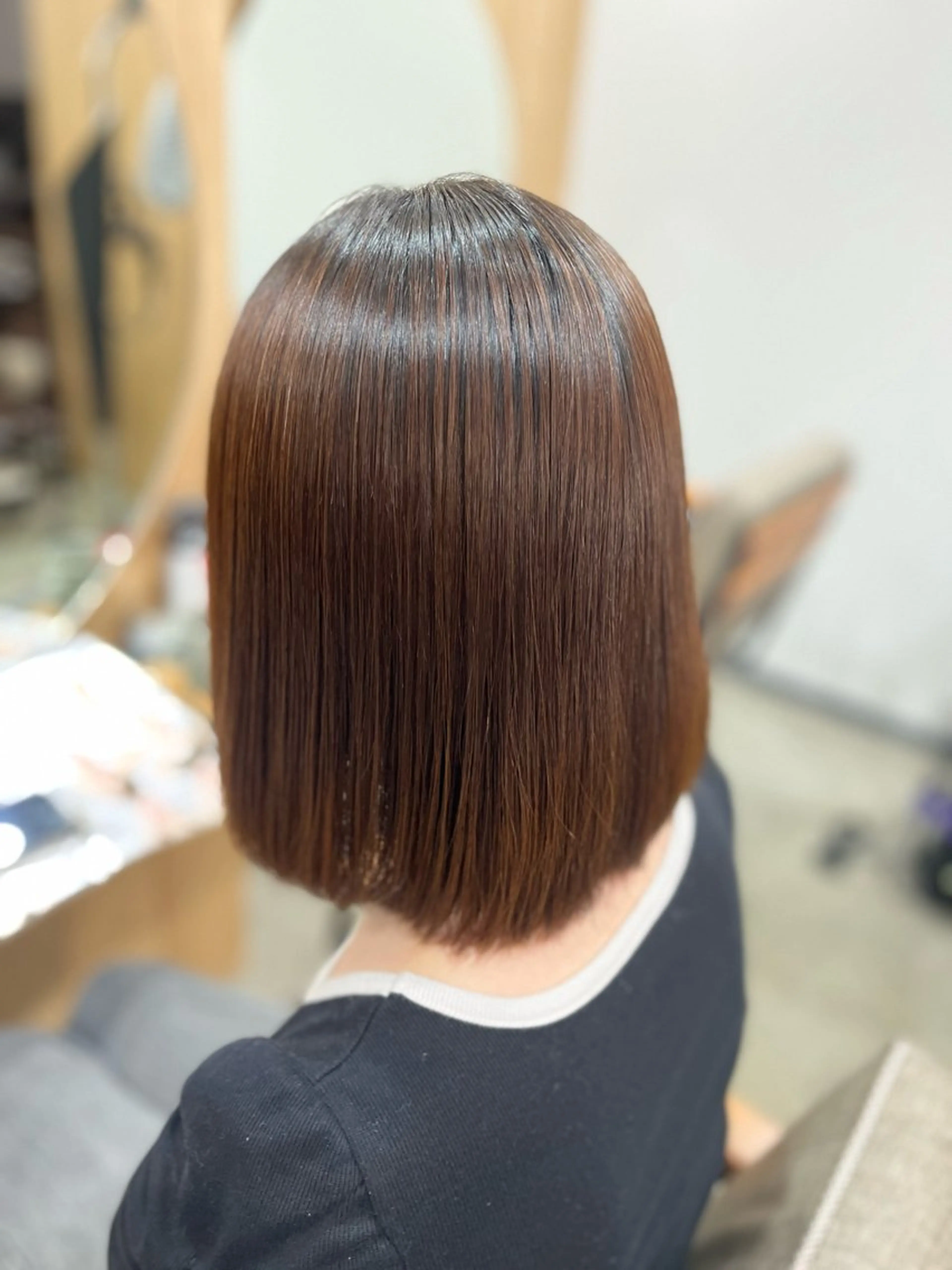 ミディアム 髪質改善 縮毛矯正 縮毛矯正 Rosso Hair&SPA 仙台店所属・仙台/髪質改善/艶髪 🫧ｼｽﾞｸのヘアスタイル
