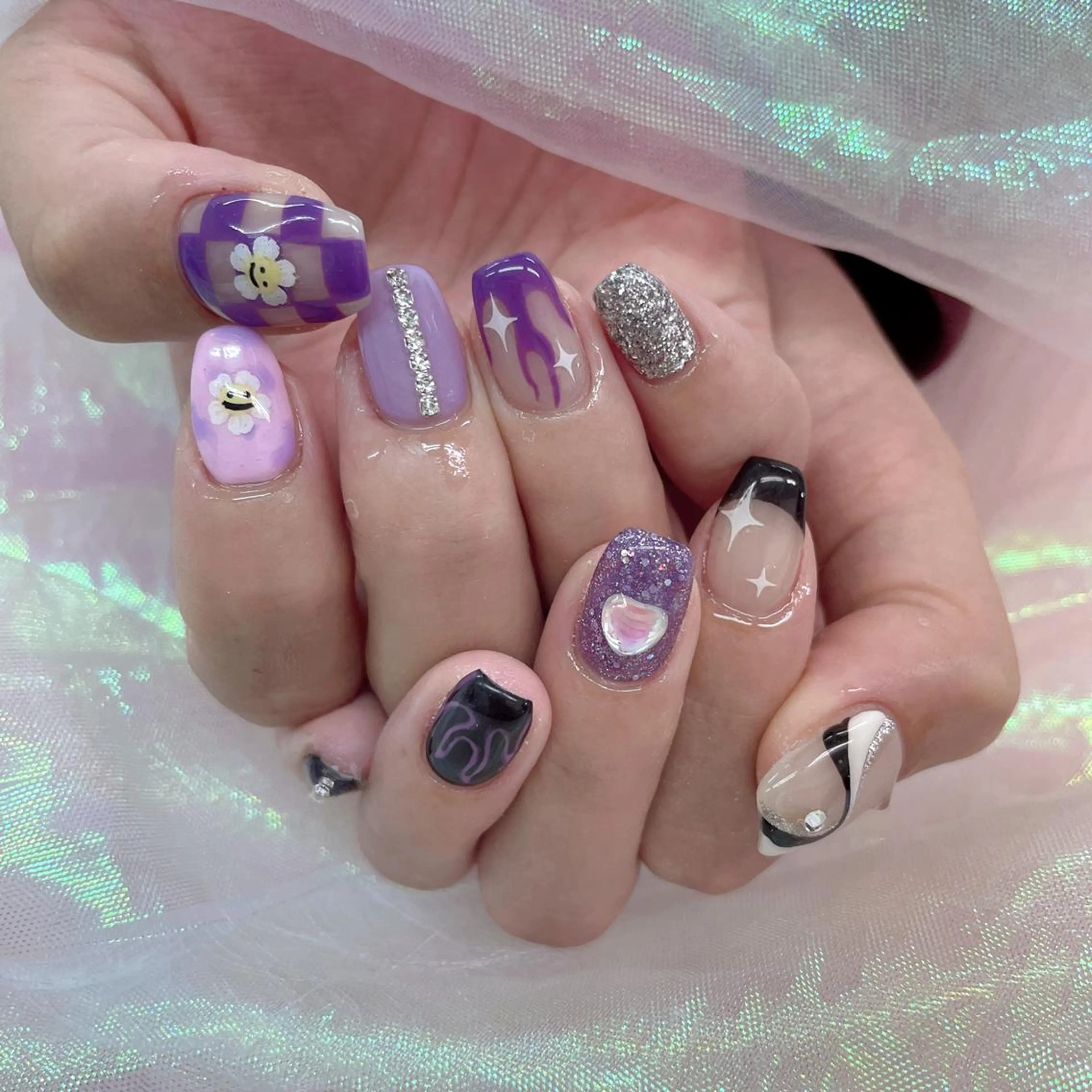 ネイル 🦋ネイルサロン ブラン🌈ゆりのネイルデザイン