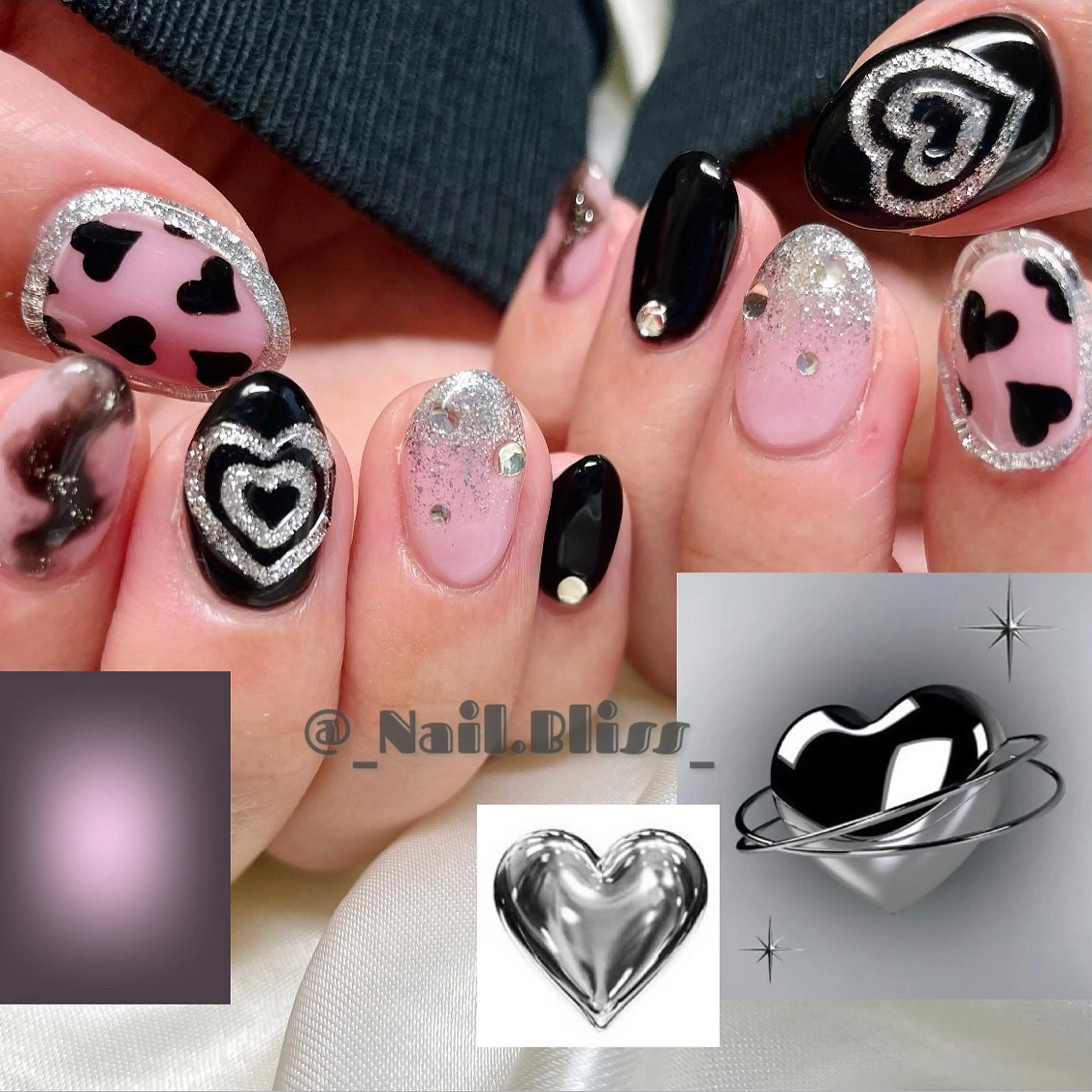 ネイル 持ち込み ぷっくりネイル ハンドネイル NAIL BLISSのネイルデザイン