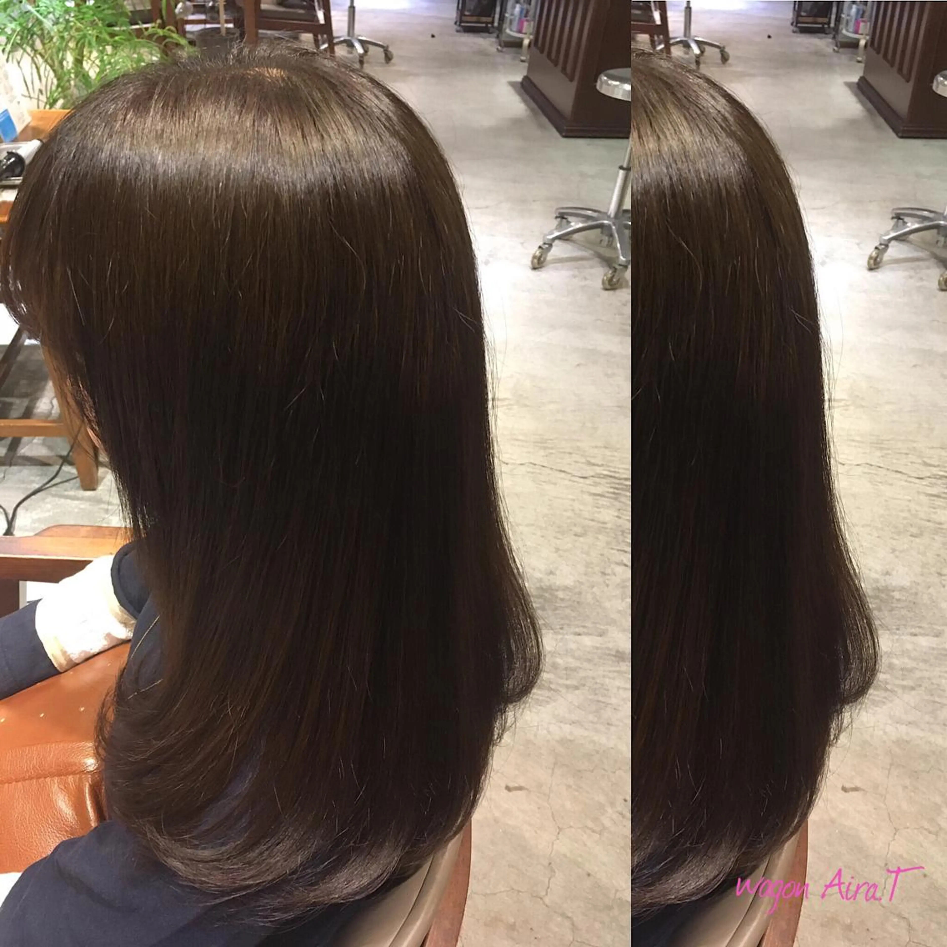 セミロング カラー ブルーカラー ブルージュ 透明感カラー ツヤ美髪💐 髪質改善/高山愛来のヘアスタイル
