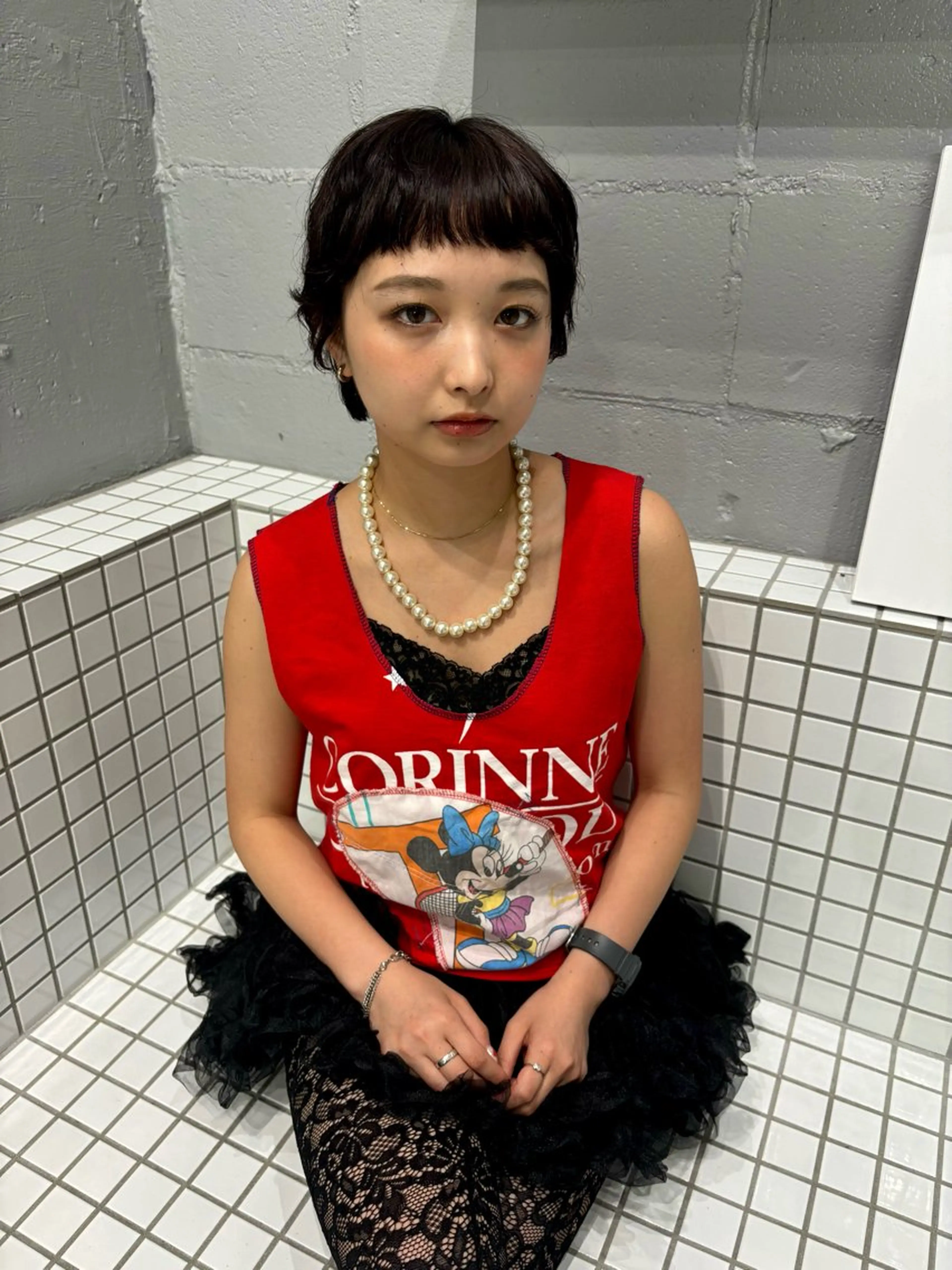 ショート カラー ✩似合わせカラー /レイヤー✩momoのヘアスタイル