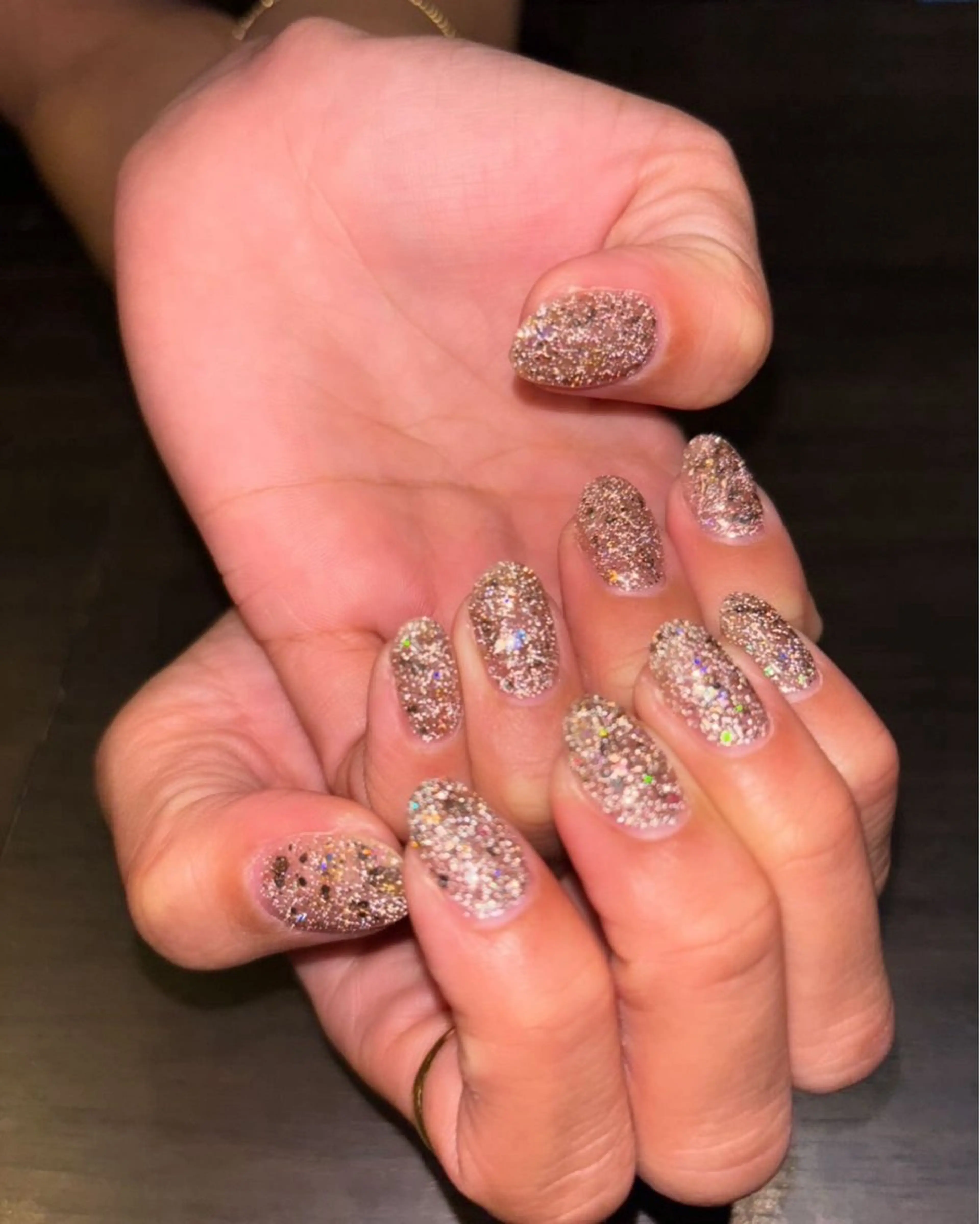 ネイル チークネイル フラッシュネイル フレンチネイル ジェルネイル ラメ(グリッター) nail sideraのネイルデザイン