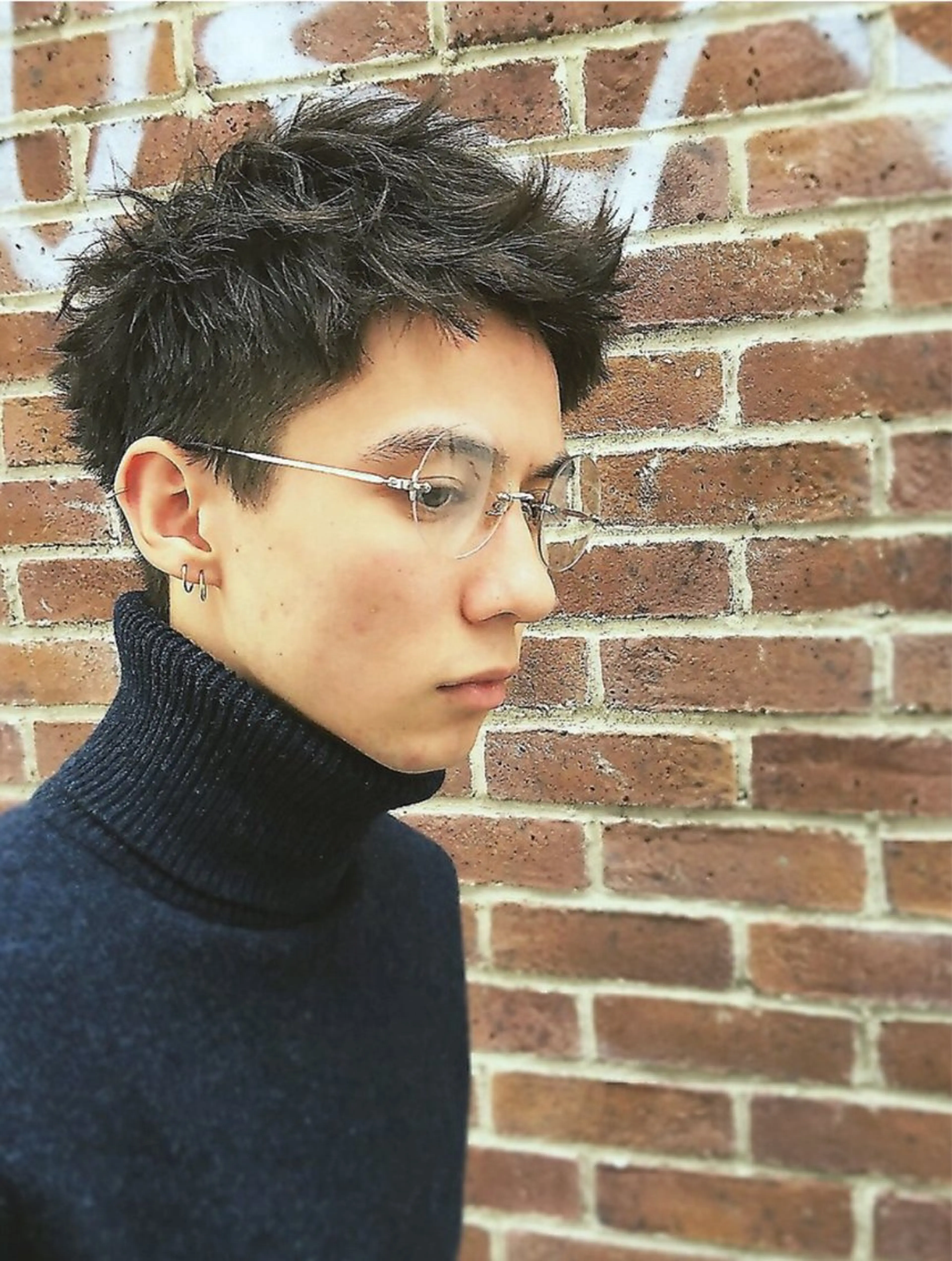パーマ メンズ メンズパーマ レイヤーカット大人気 💛吉田百花のヘアスタイル