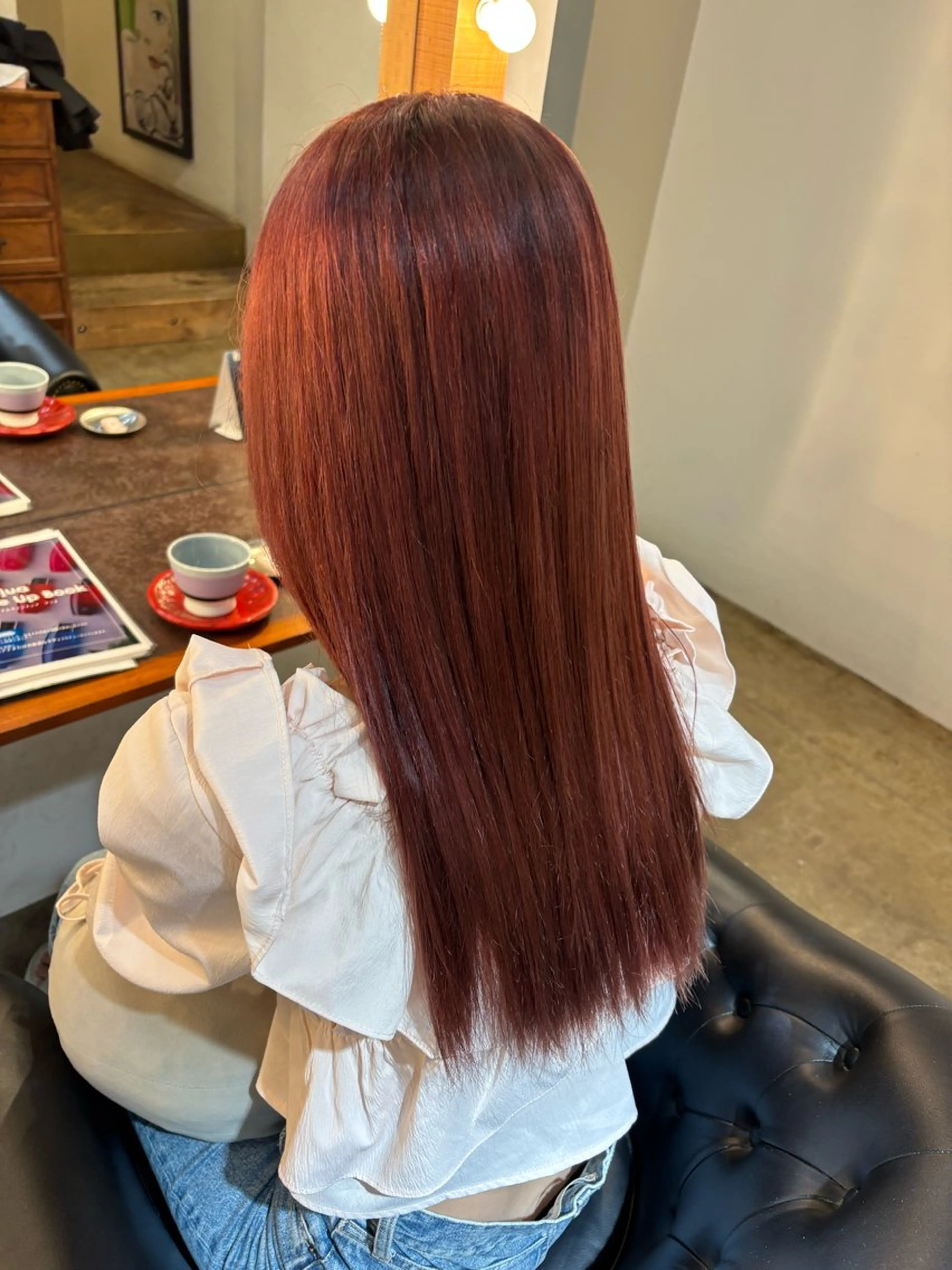 ロング パーマ ヘアカラー 平川 海夢のヘアスタイル