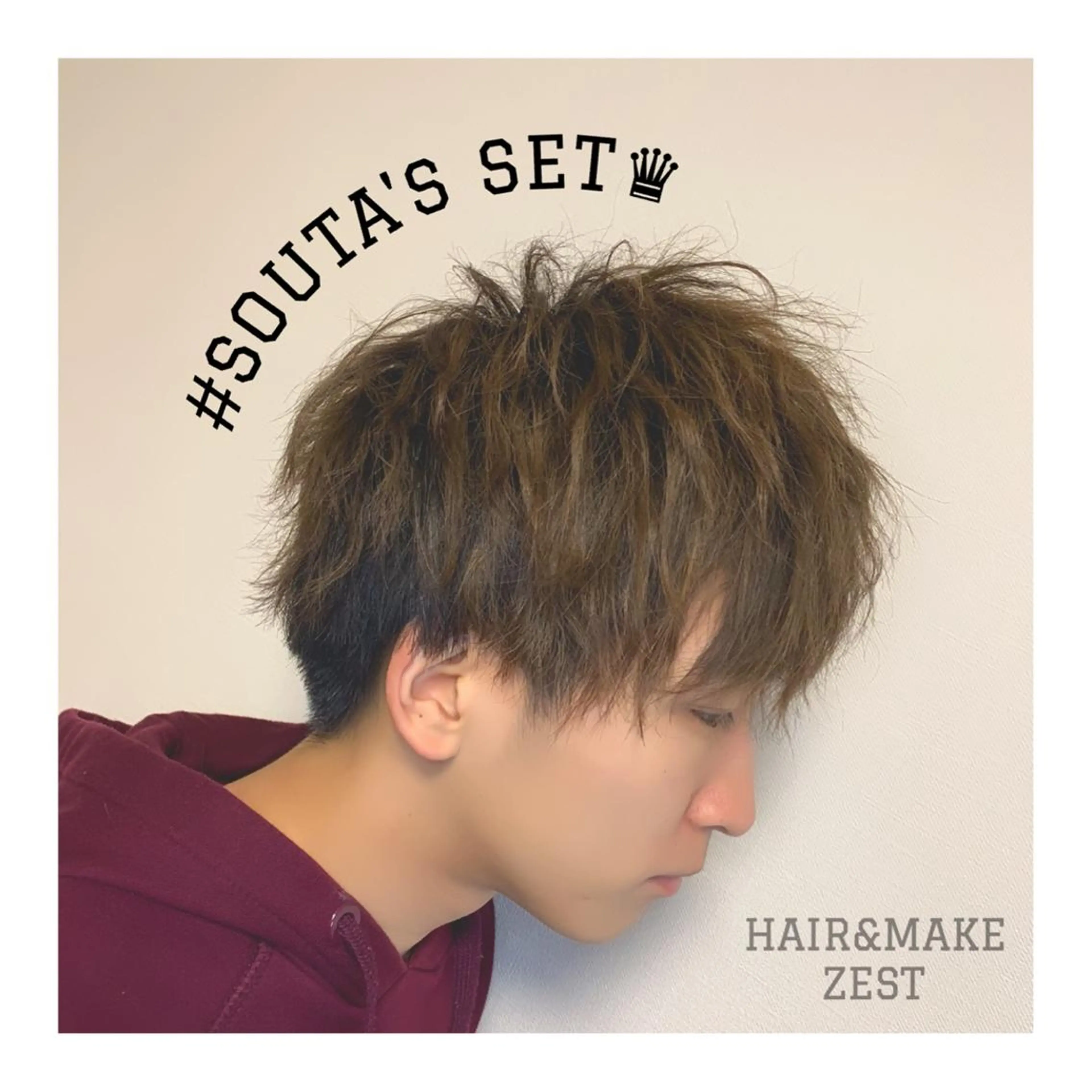 ヘアアレンジ メンズ ヘアセット ange☞ soutaのヘアスタイル
