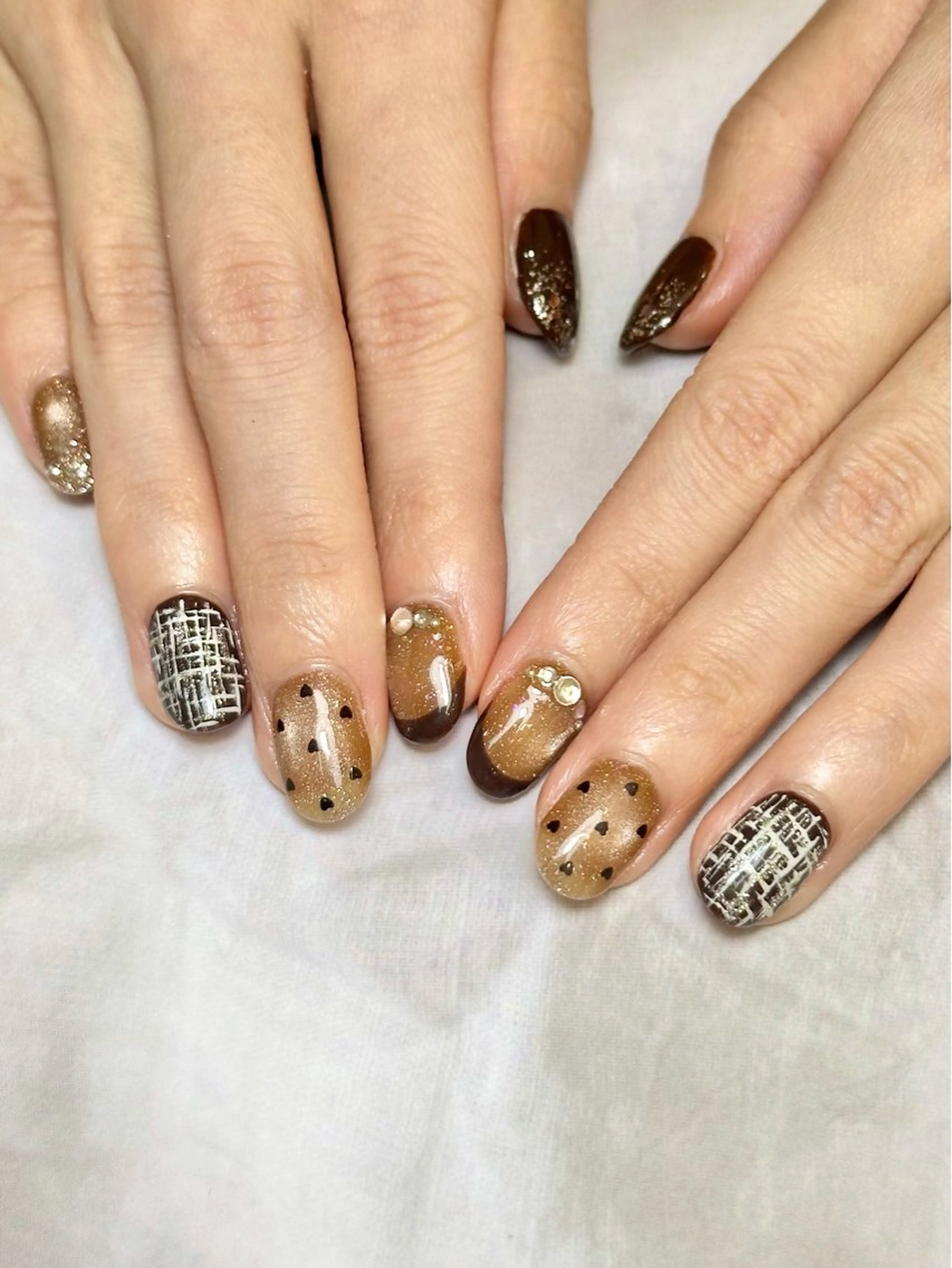 ネイル ハンドネイル TOPAZ恵比寿所属・Tsuno Nagisaのネイルデザイン