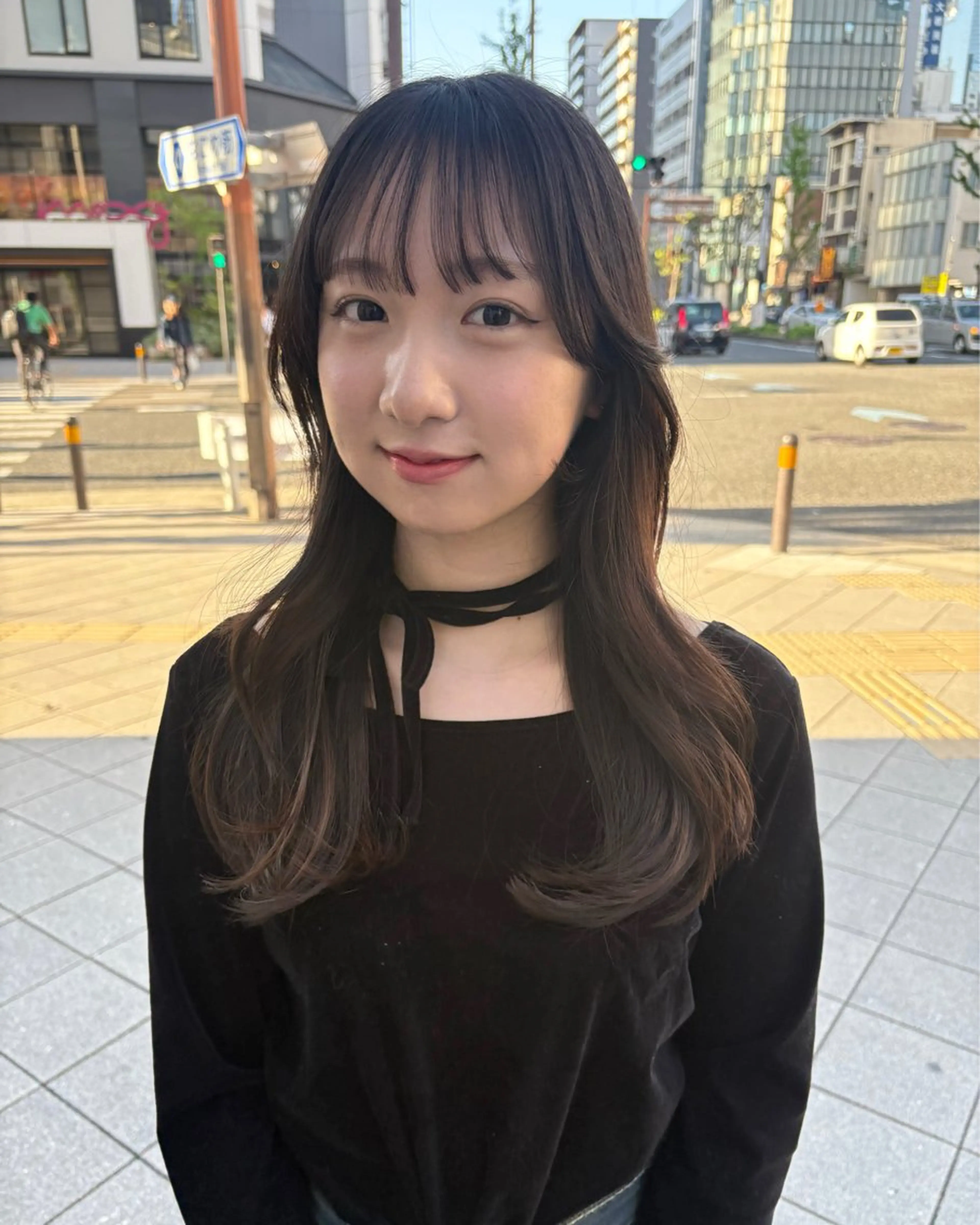 セミロング SIKI yuuna モテ韓国ヘア☁️のヘアスタイル
