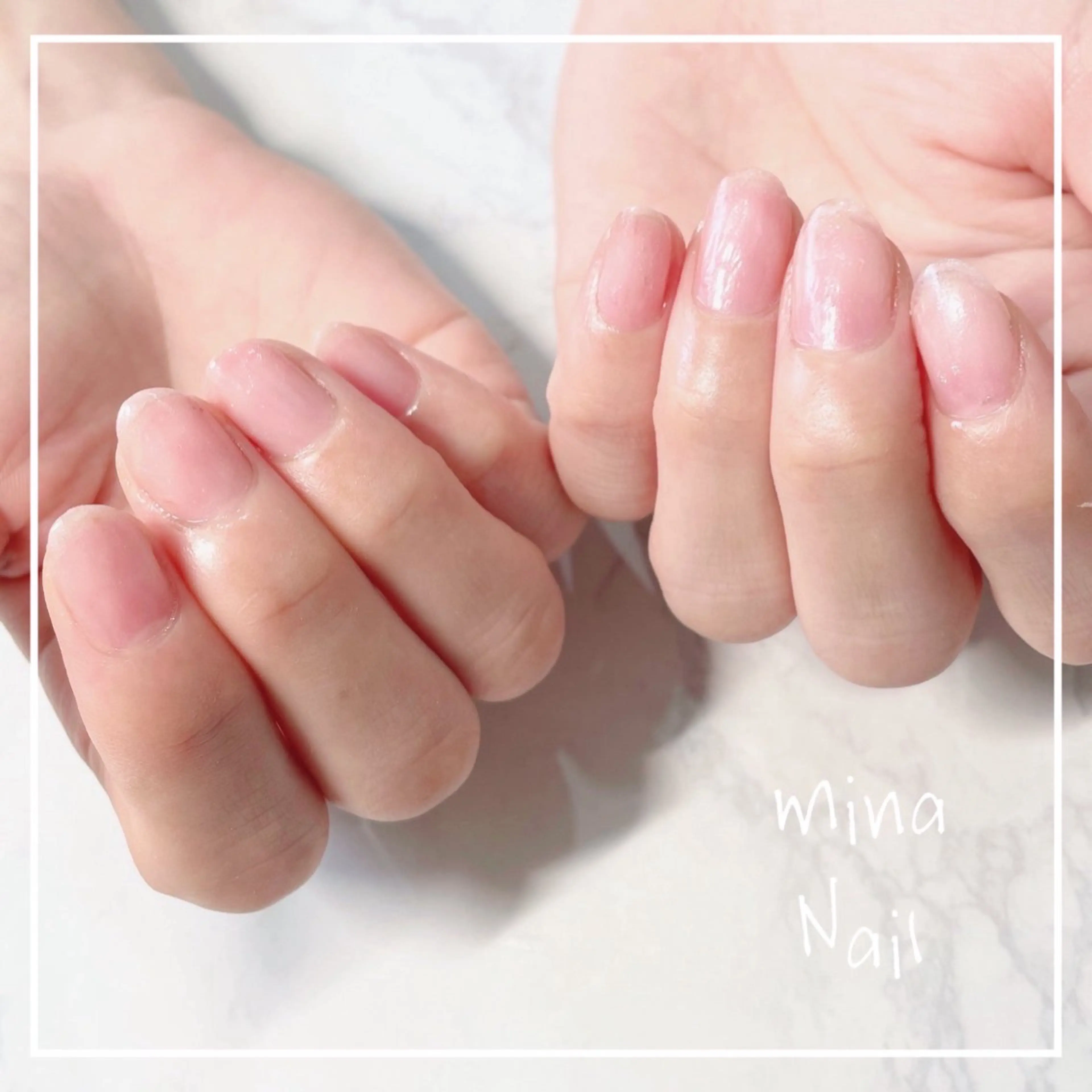 ネイル ジェルネイル ピンク mina Nailのネイルデザイン