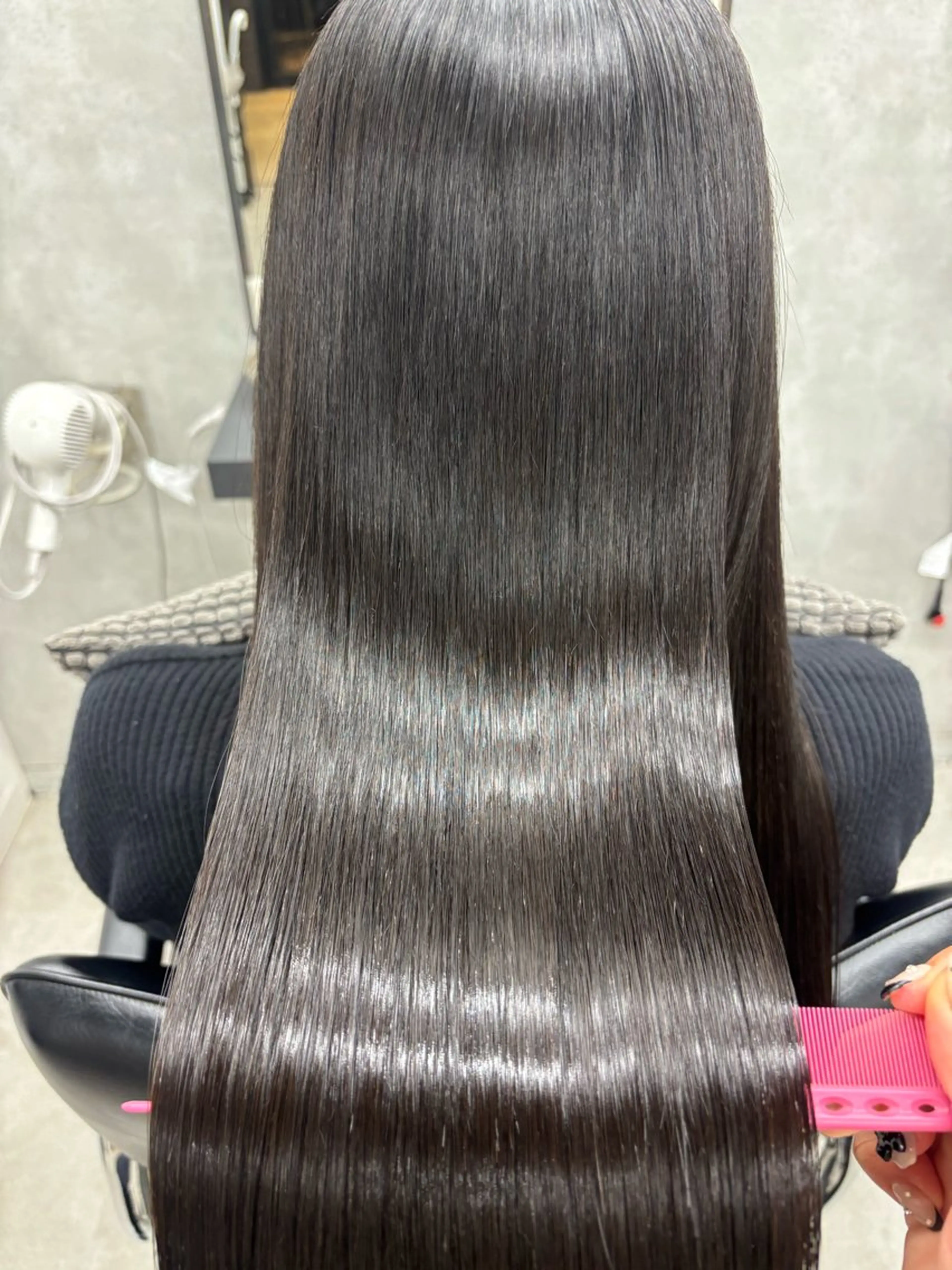 ロング カラー くせ毛 髪質改善 縮毛矯正 ヘアカラー 縮毛矯正 トリートメント 巻ける縮毛矯正🌸 勝倉　麗のヘアスタイル