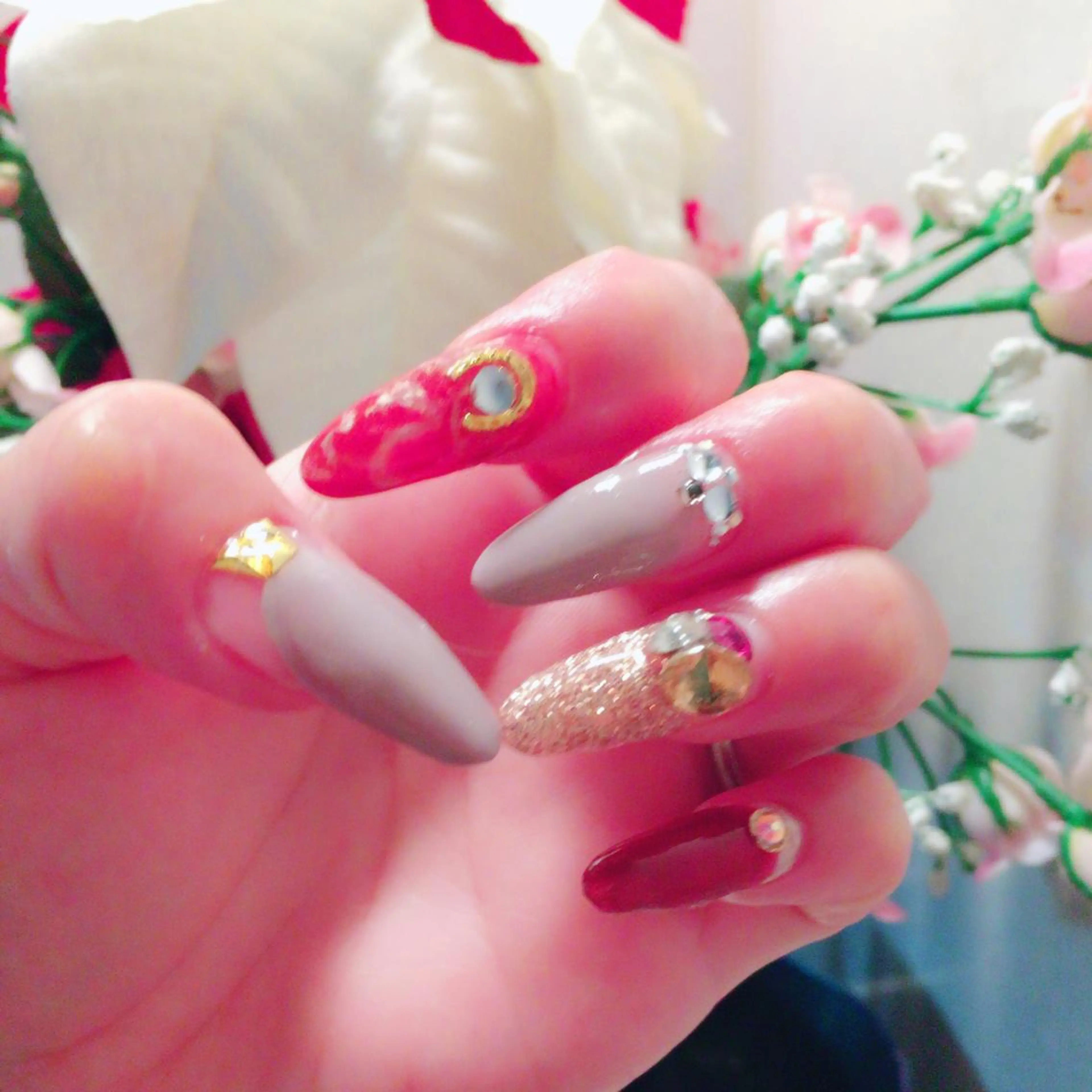 ネイル スカルプネイル 藤 あやのネイルデザイン