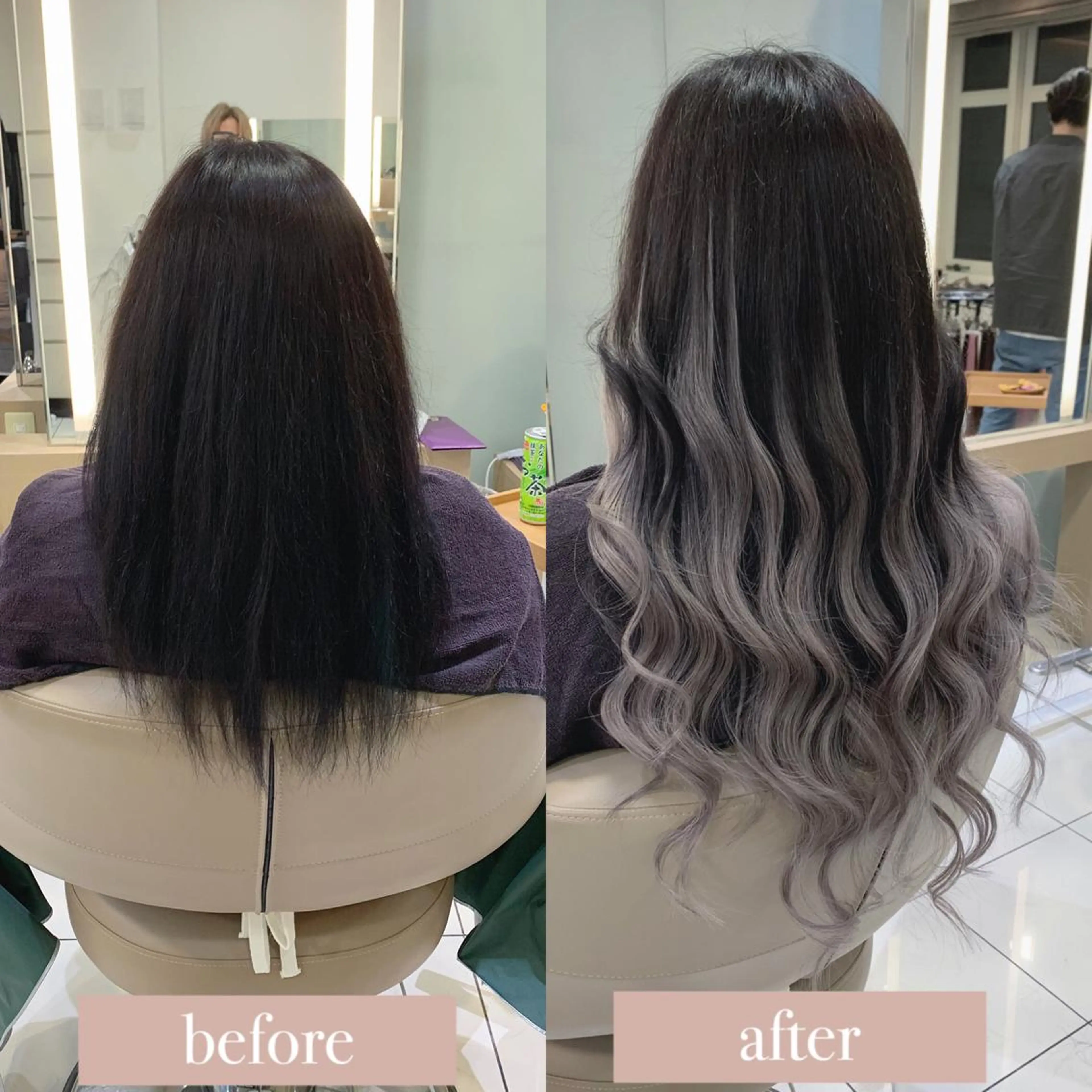 ロング カラー シールエクステ エクステ エクステ　ユノキ リョウタのヘアスタイル