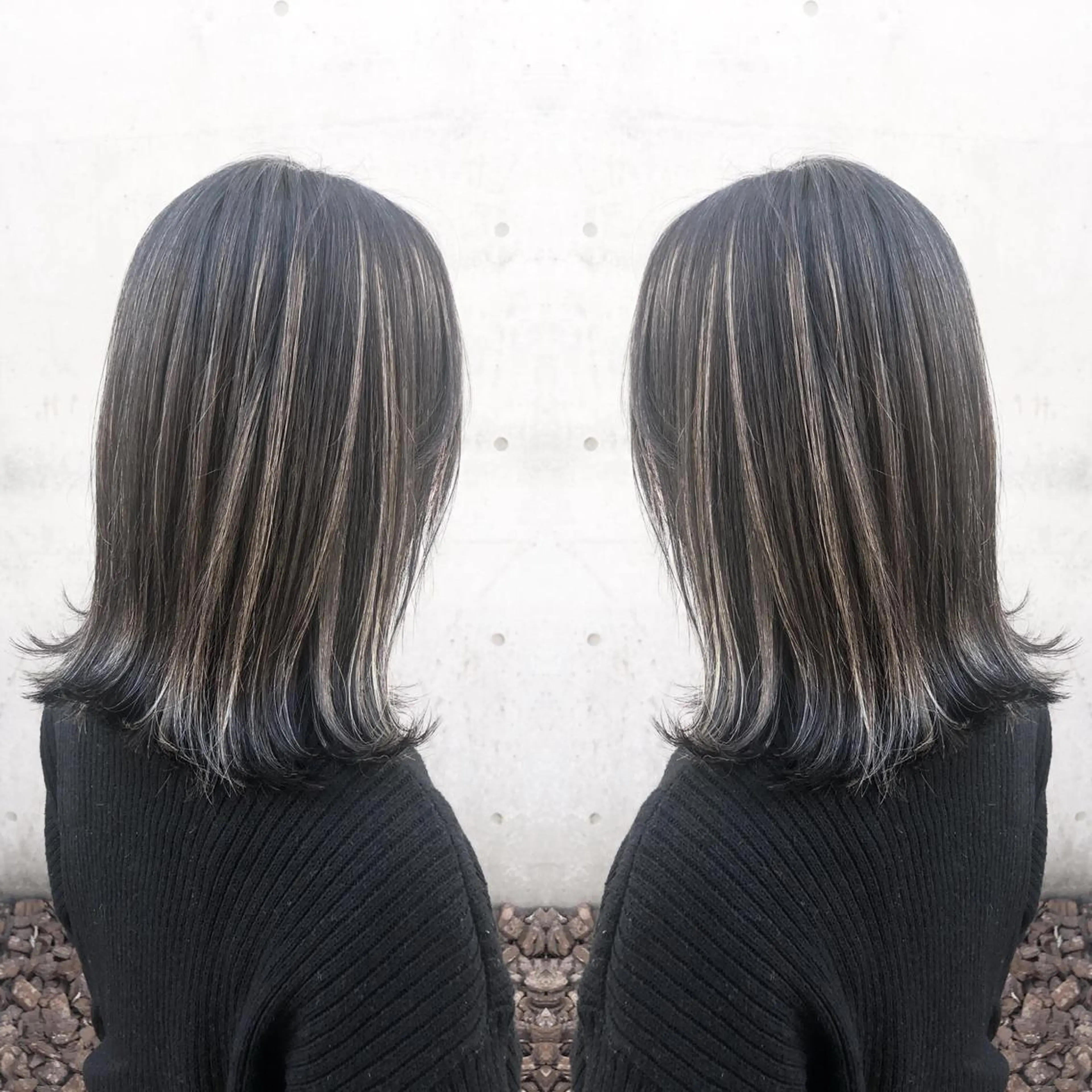 ミディアム カラー ヘアアレンジ ハイライトカラー ハイライト ALLY（アリー）所属・ミニモお気に入り数 No.1宍戸雄弥のヘアスタイル