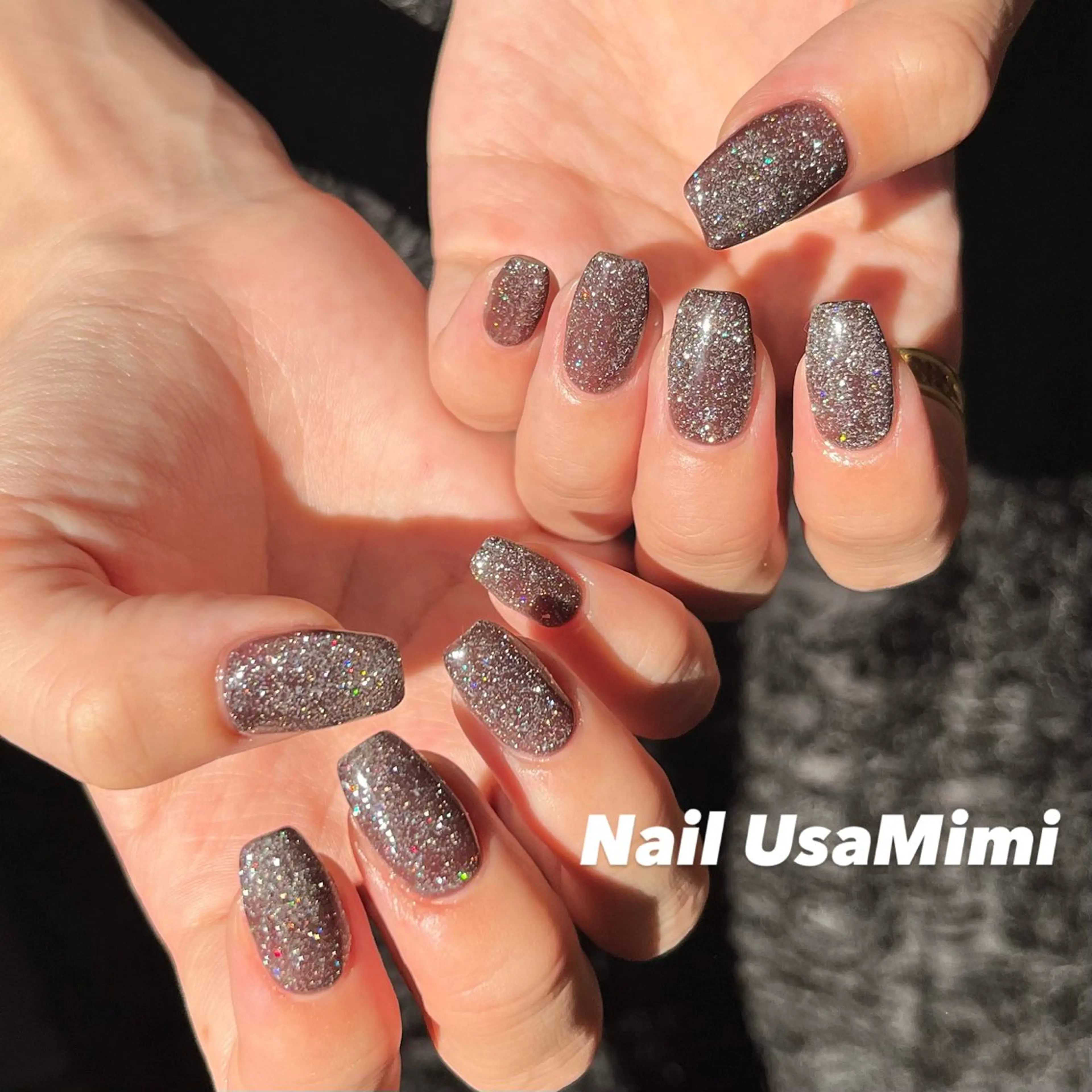 ネイル フラッシュネイル キラキラネイル Nail Usa Mimi ASAKOのネイルデザイン