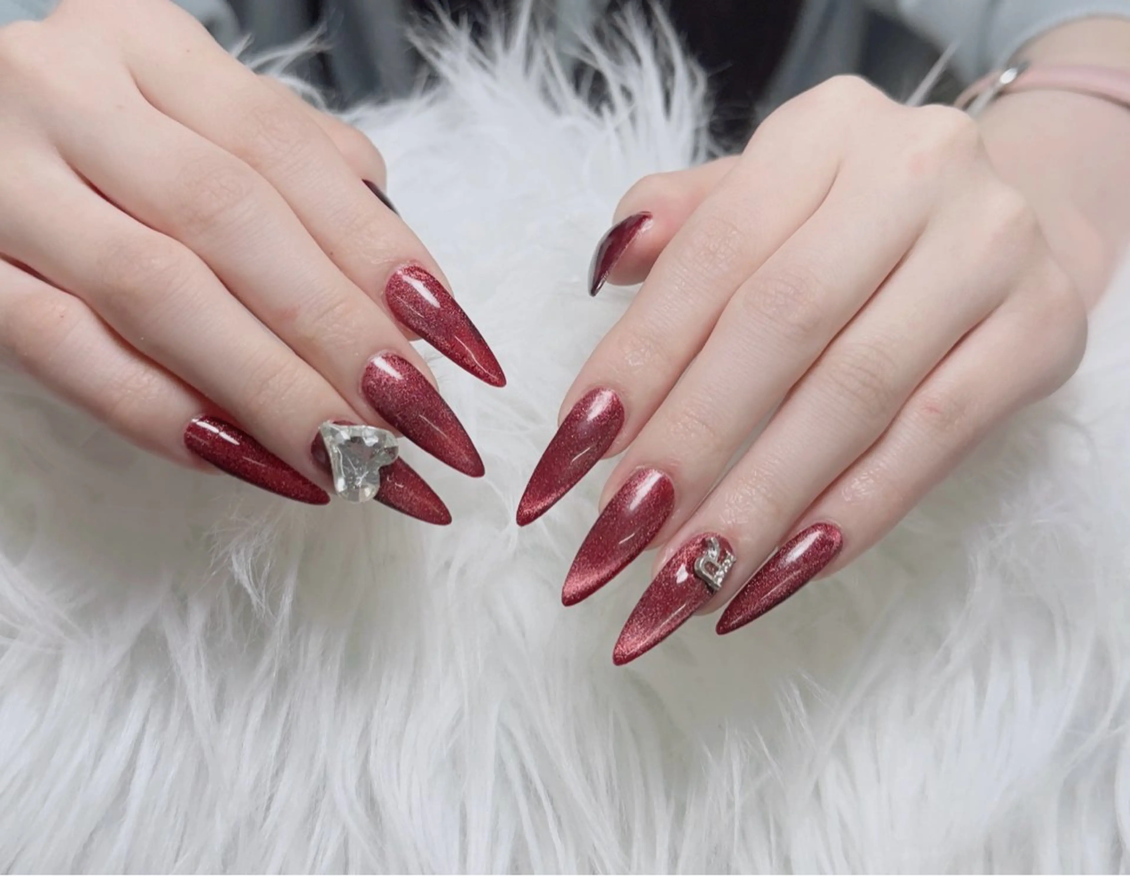 ネイル アートネイル 韓国ネイル 持ち込み ワンホンネイル ハンドネイル Lenie Nail Salonのネイルデザイン