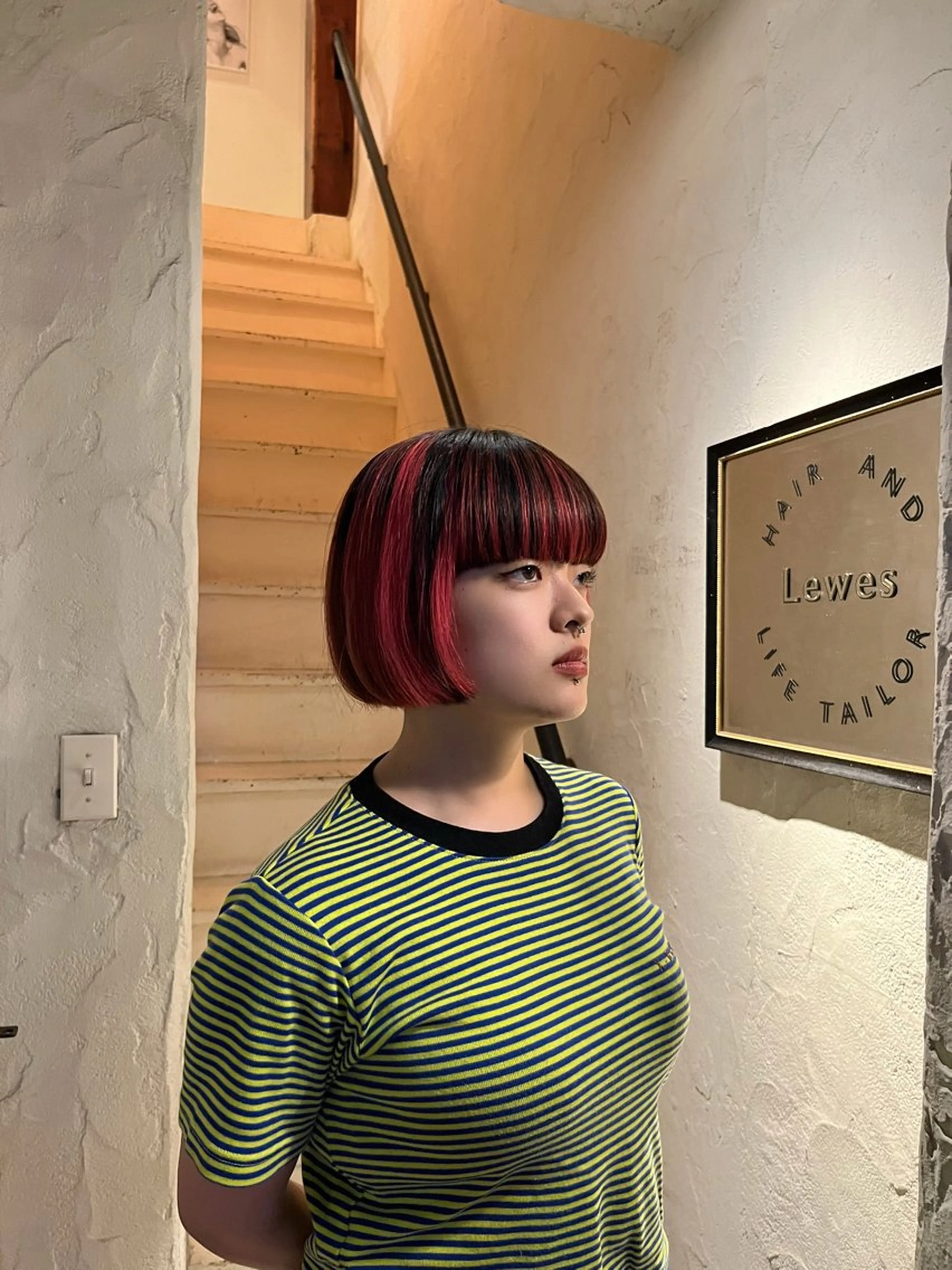 ミディアム ハイライト Lewes所属・Lewes リョウのヘアスタイル