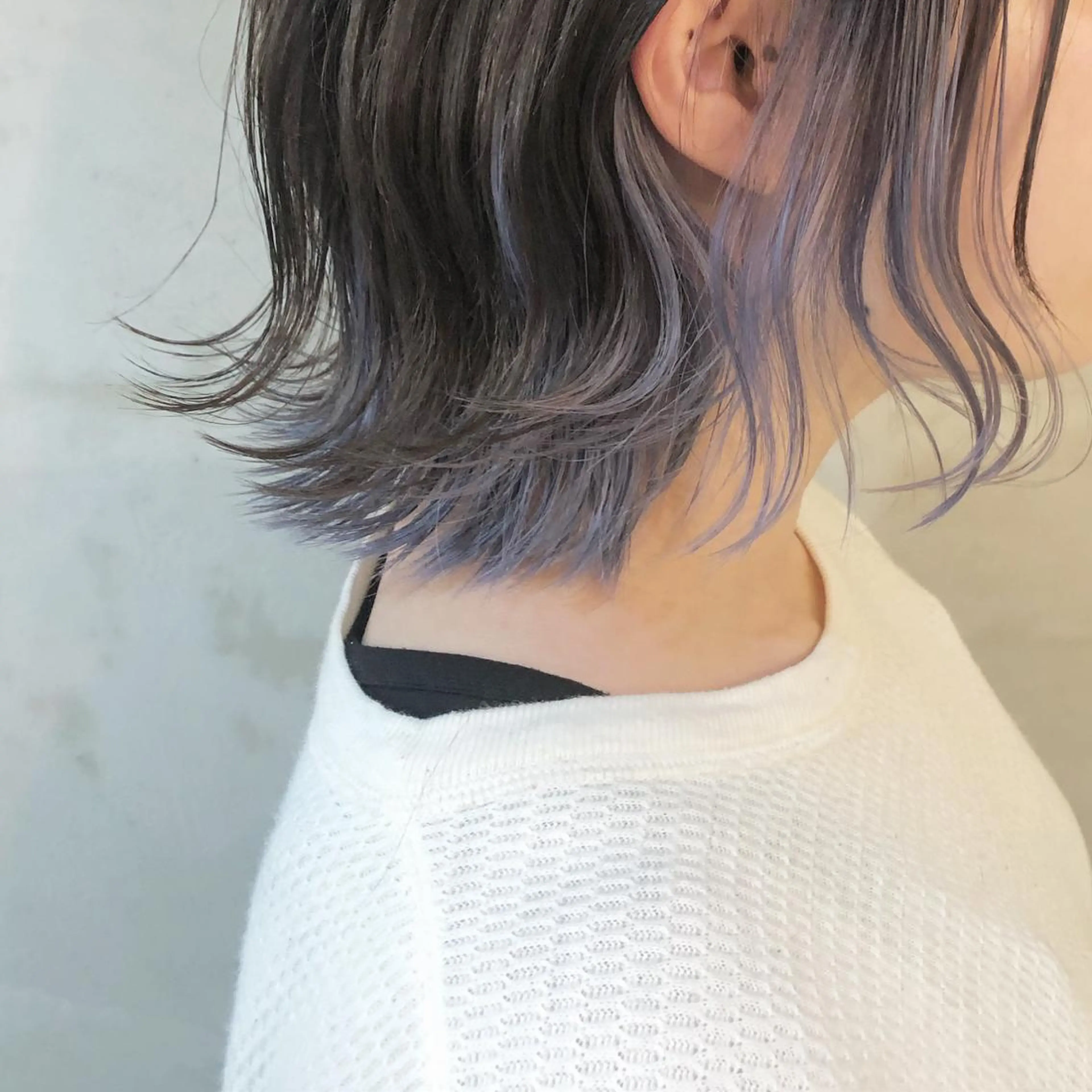 ミディアム カラー ヘアアレンジ アクアカラー ハイライトカラー イルミナカラー ハイライト 髪質改善 ヘアカラー sano sayakaのヘアスタイル