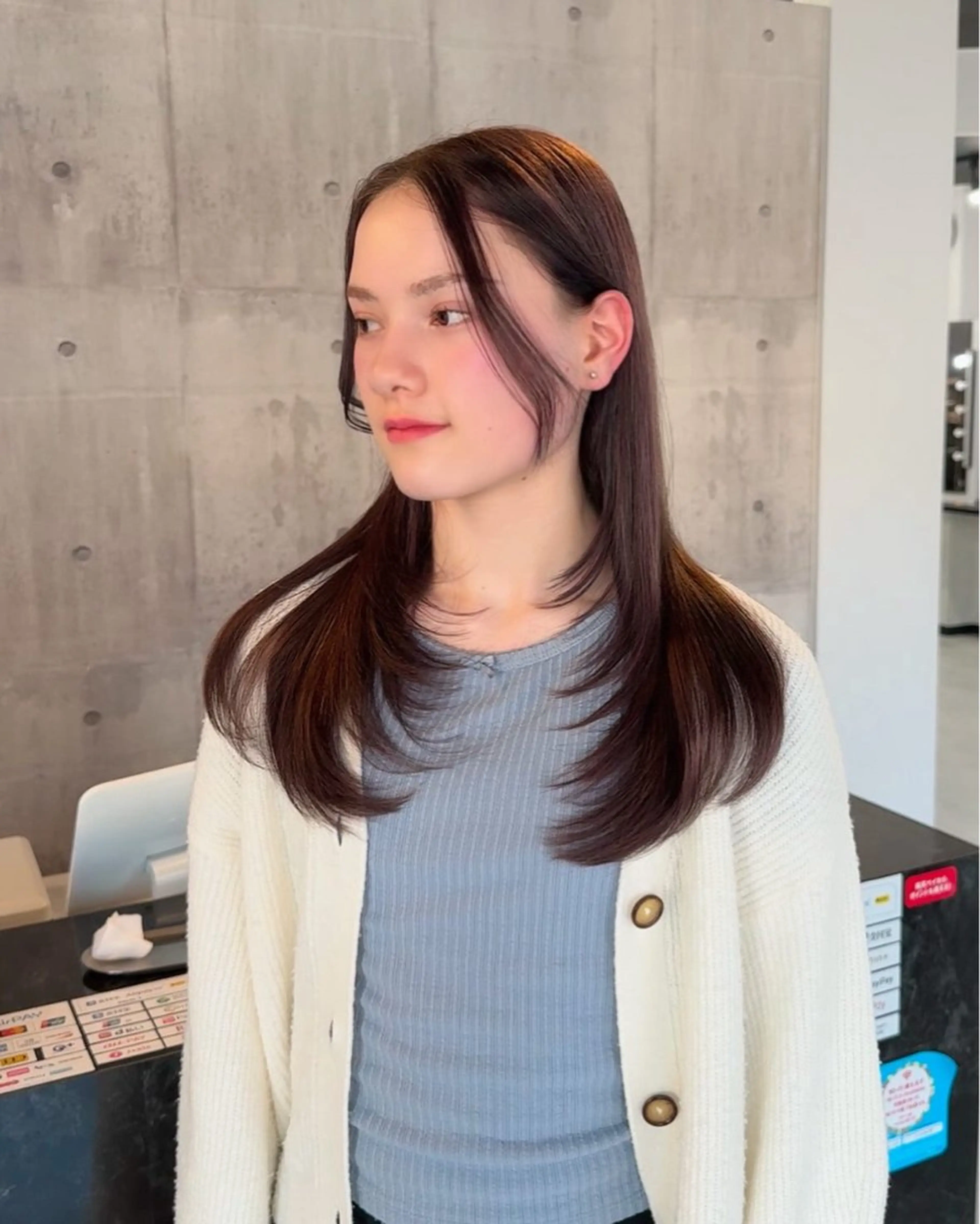 ロング 縮毛矯正 浜松レイヤー kiyotoshiのヘアスタイル