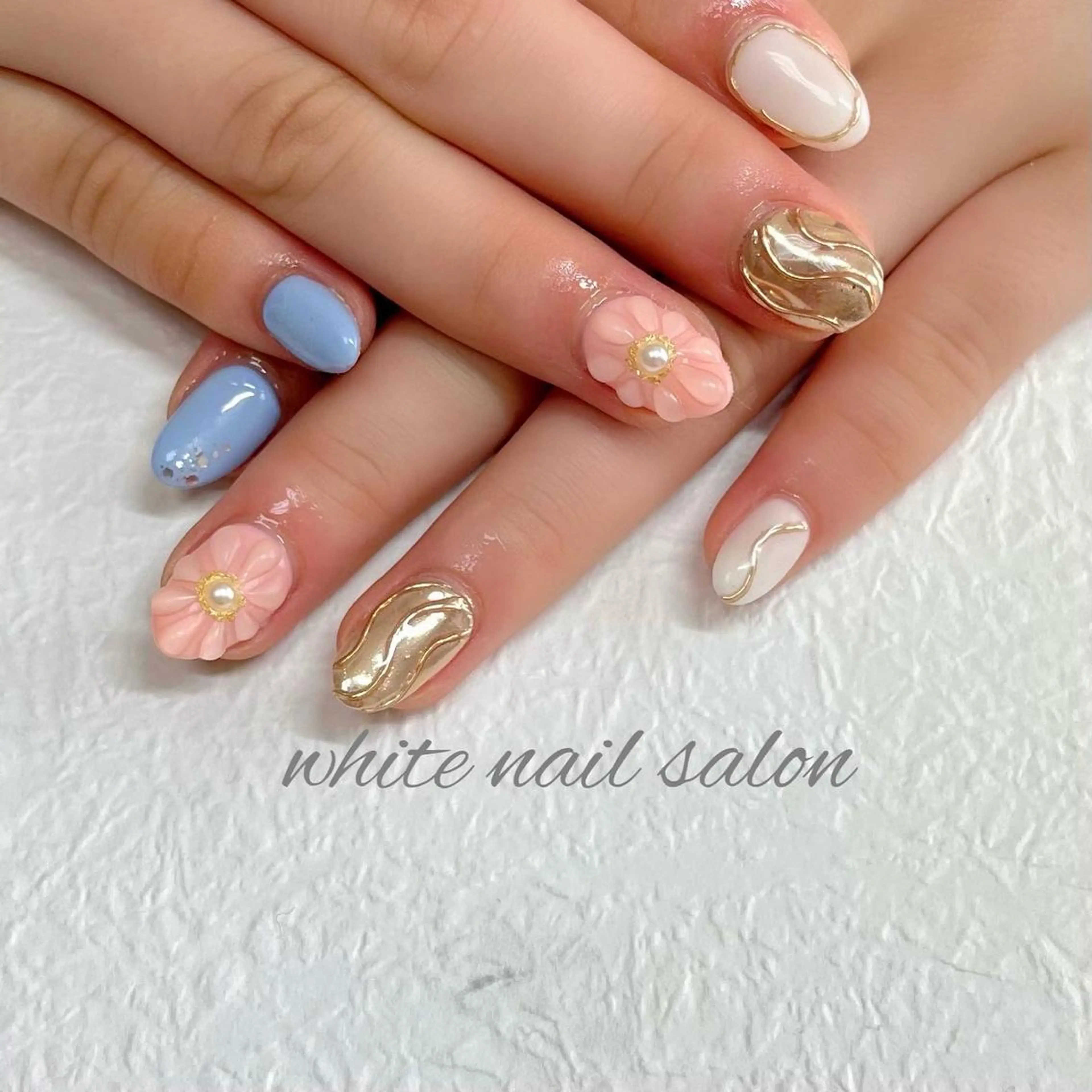 ネイル フットネイル ジェルネイル ハードジェル ラメ(グリッター) 持ち込み ハンドネイル white nail salonのネイルデザイン