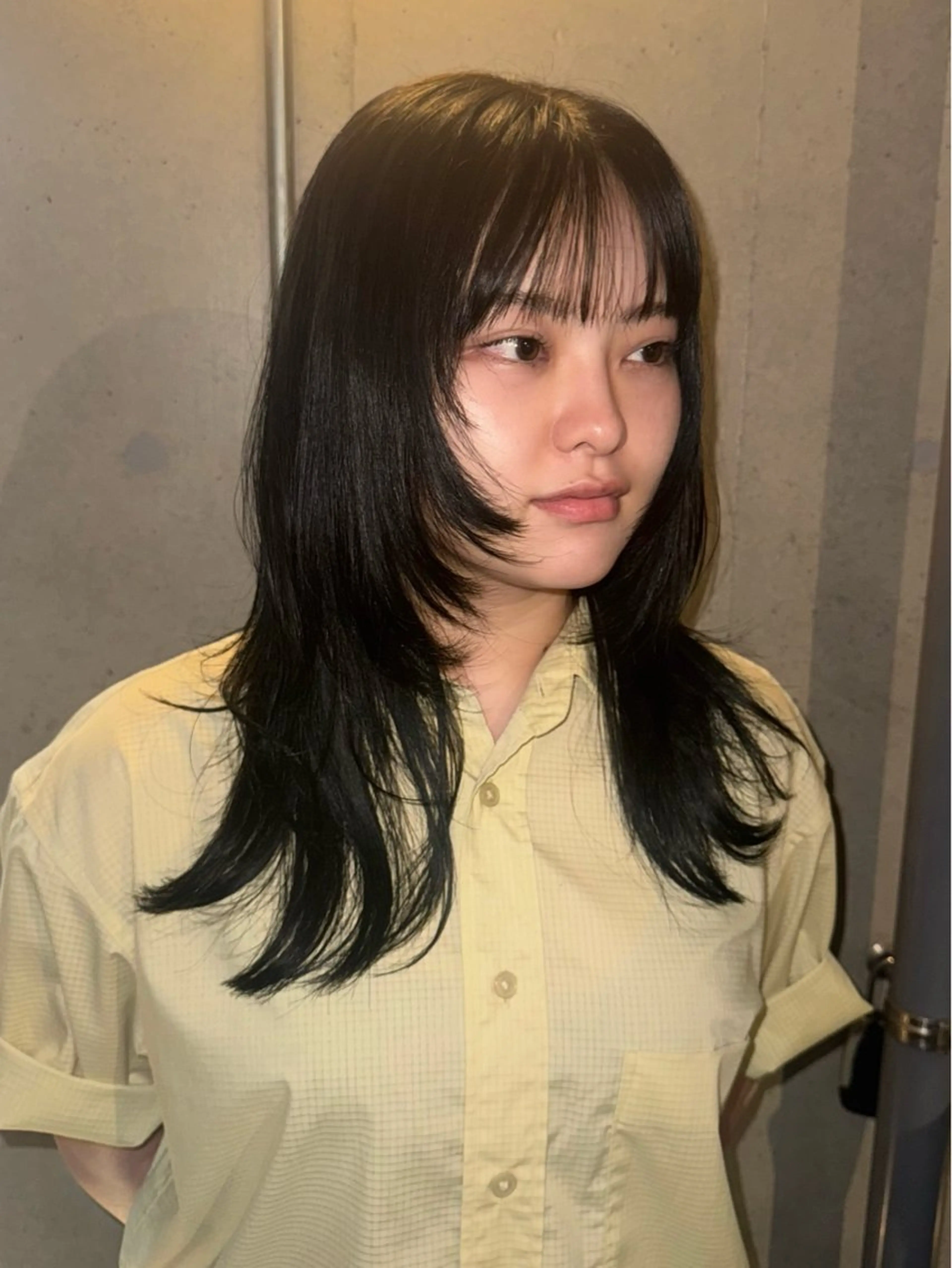 セミロング カラー aco ohnoのヘアスタイル