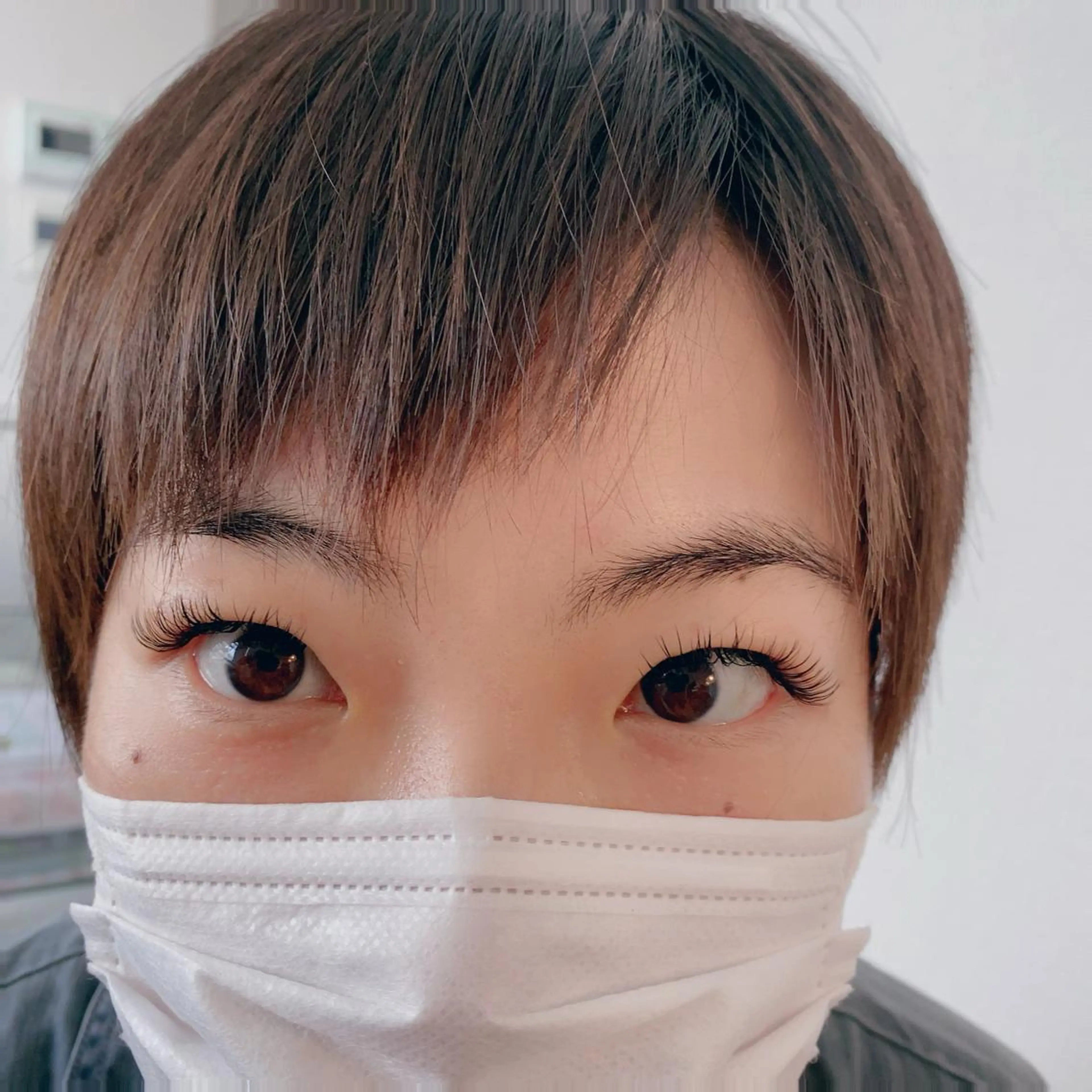 パーマ マツエク・マツパ アイブロウ 一重×まつ毛パーマ 神山 マツエクサロンのマツエク・マツパデザイン