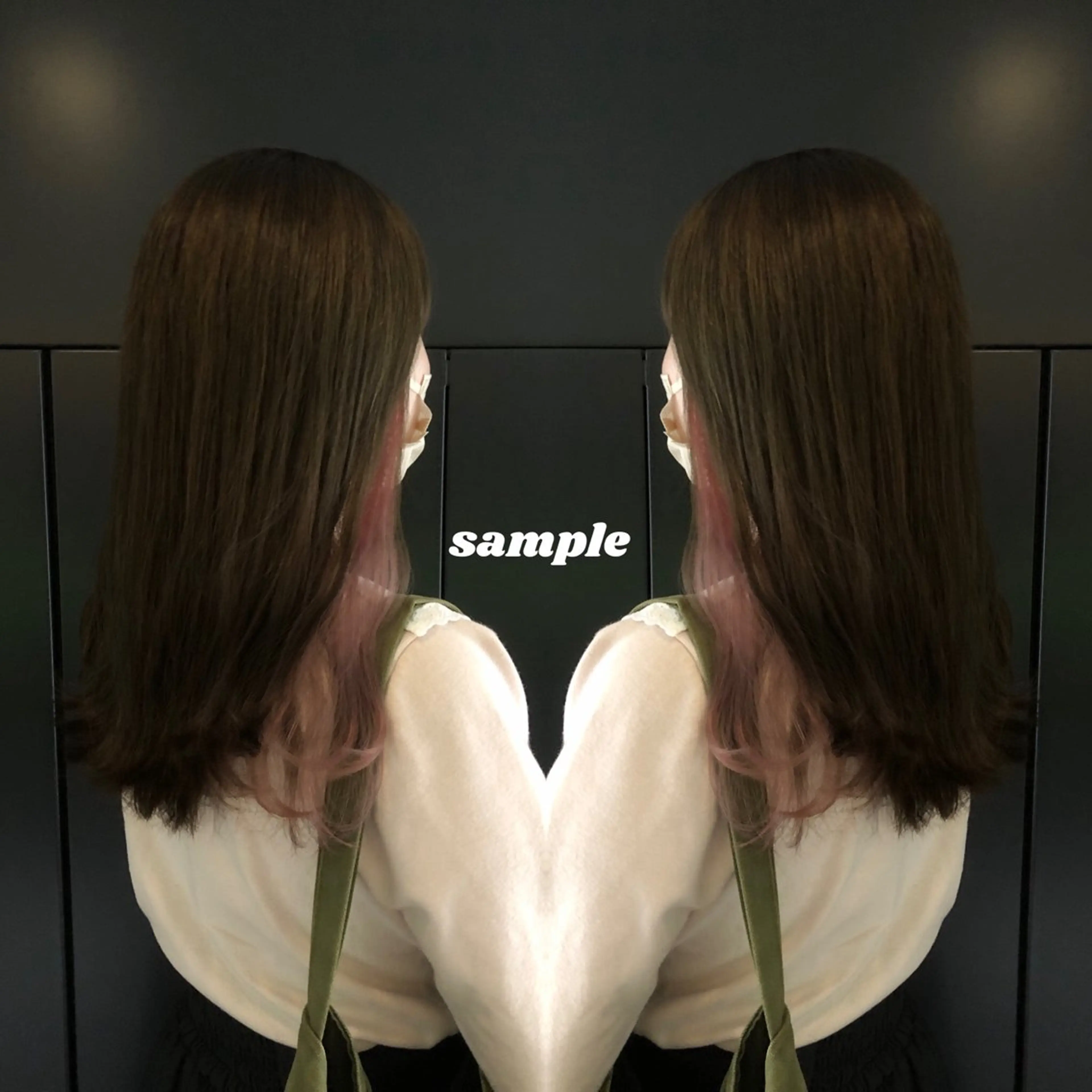 ロング カラー ヘアアレンジ インナーカラー ピンクカラー カット ヘアカラー Richromatic所属・M Jのヘアスタイル