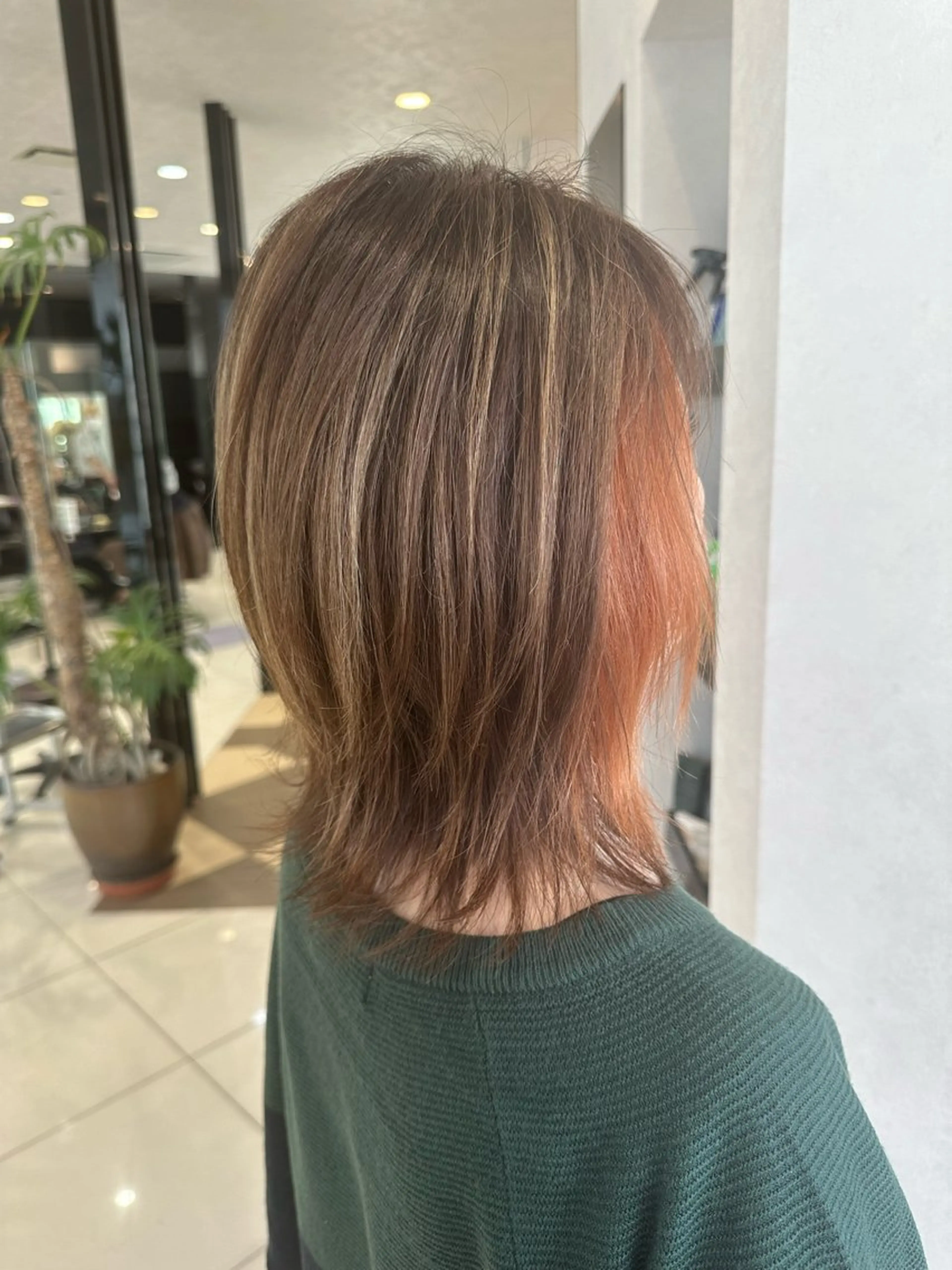 ミディアム hair＆makeEARTH前橋店所属・上村 菜月のヘアスタイル