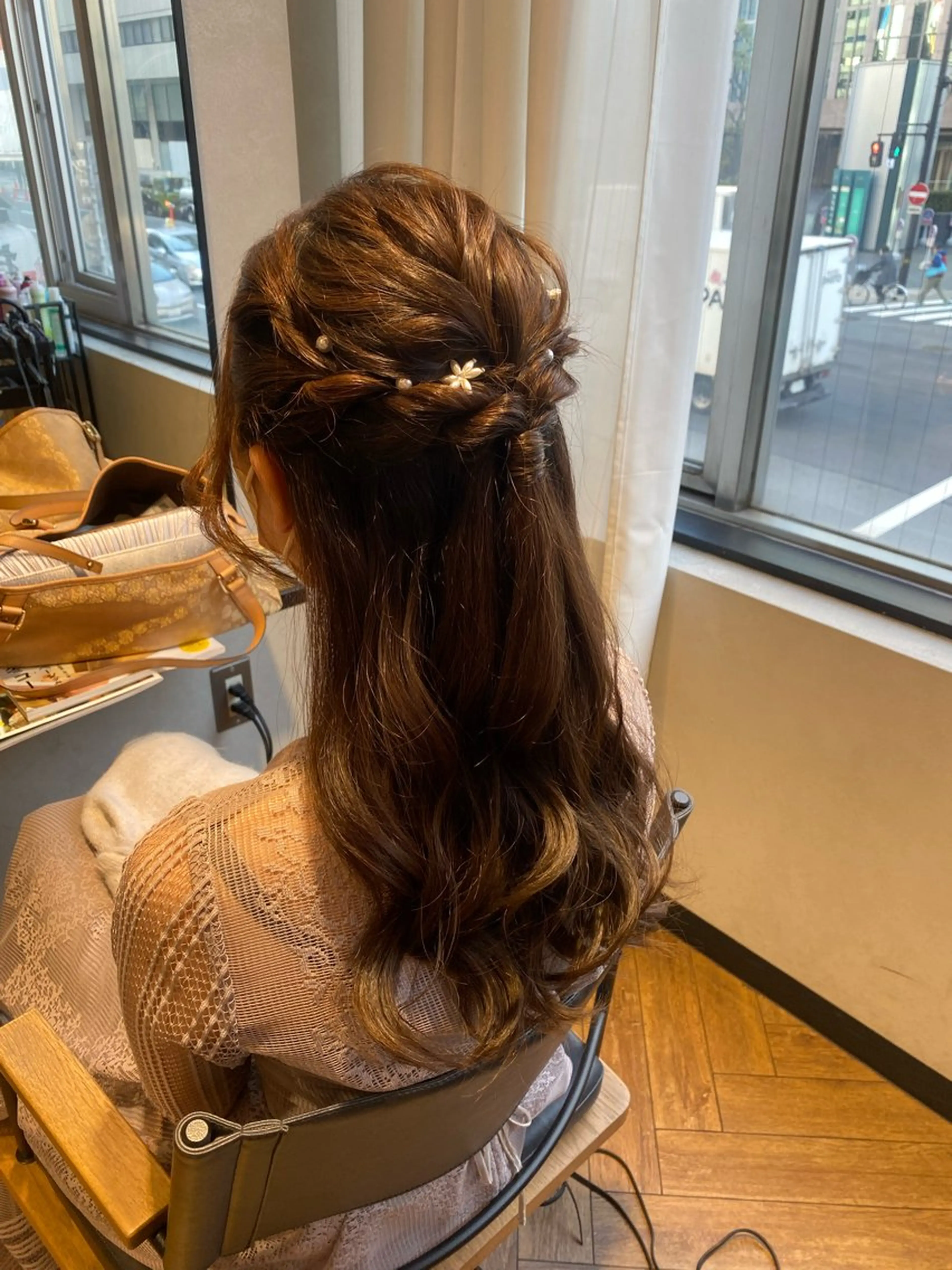 ヘアアレンジ ハーフアップ 髙橋 秀果のヘアスタイル