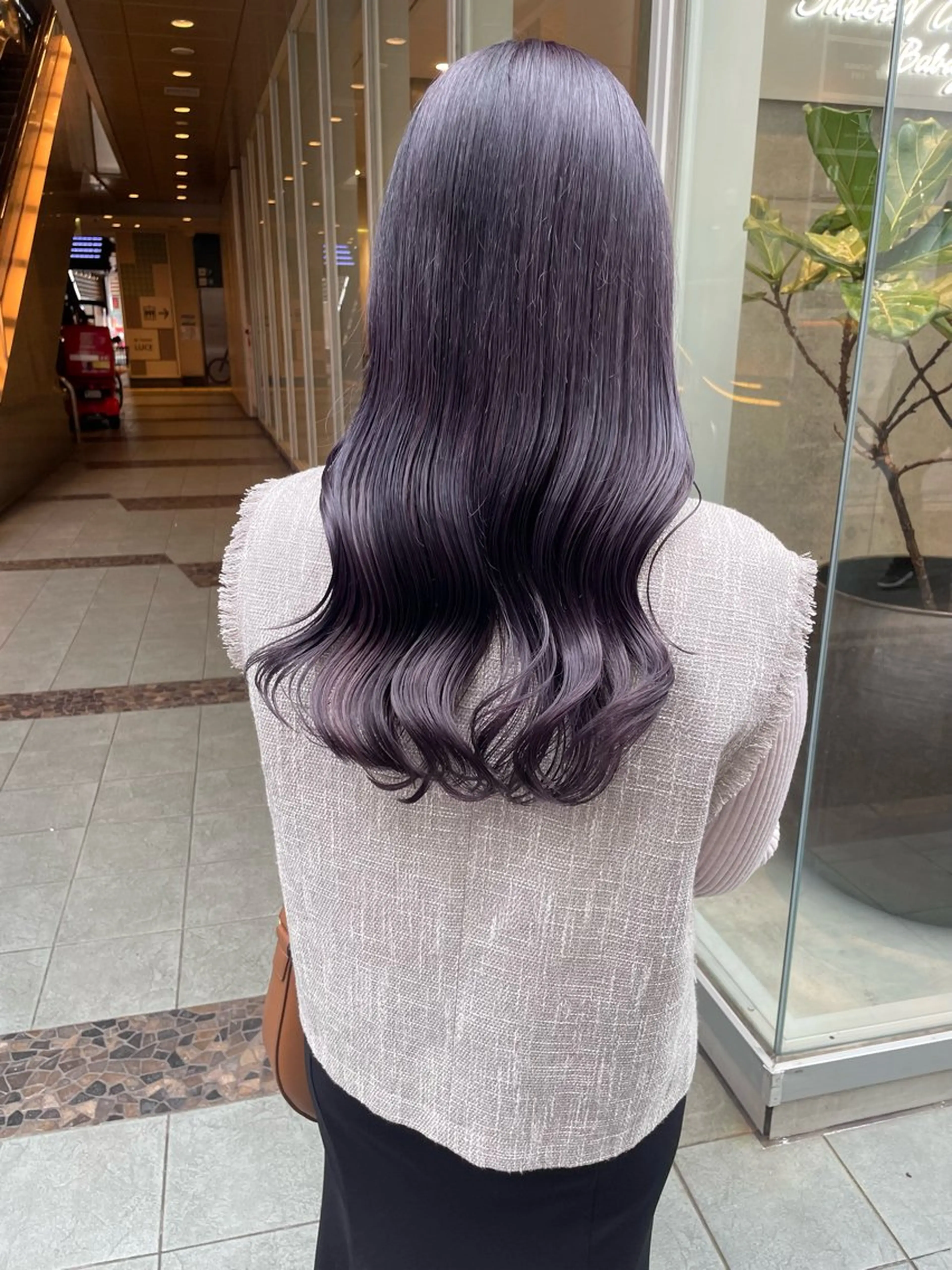 ロング カラー ヘアカラー トリートメント 髪質改善will hairdesignのヘアスタイル