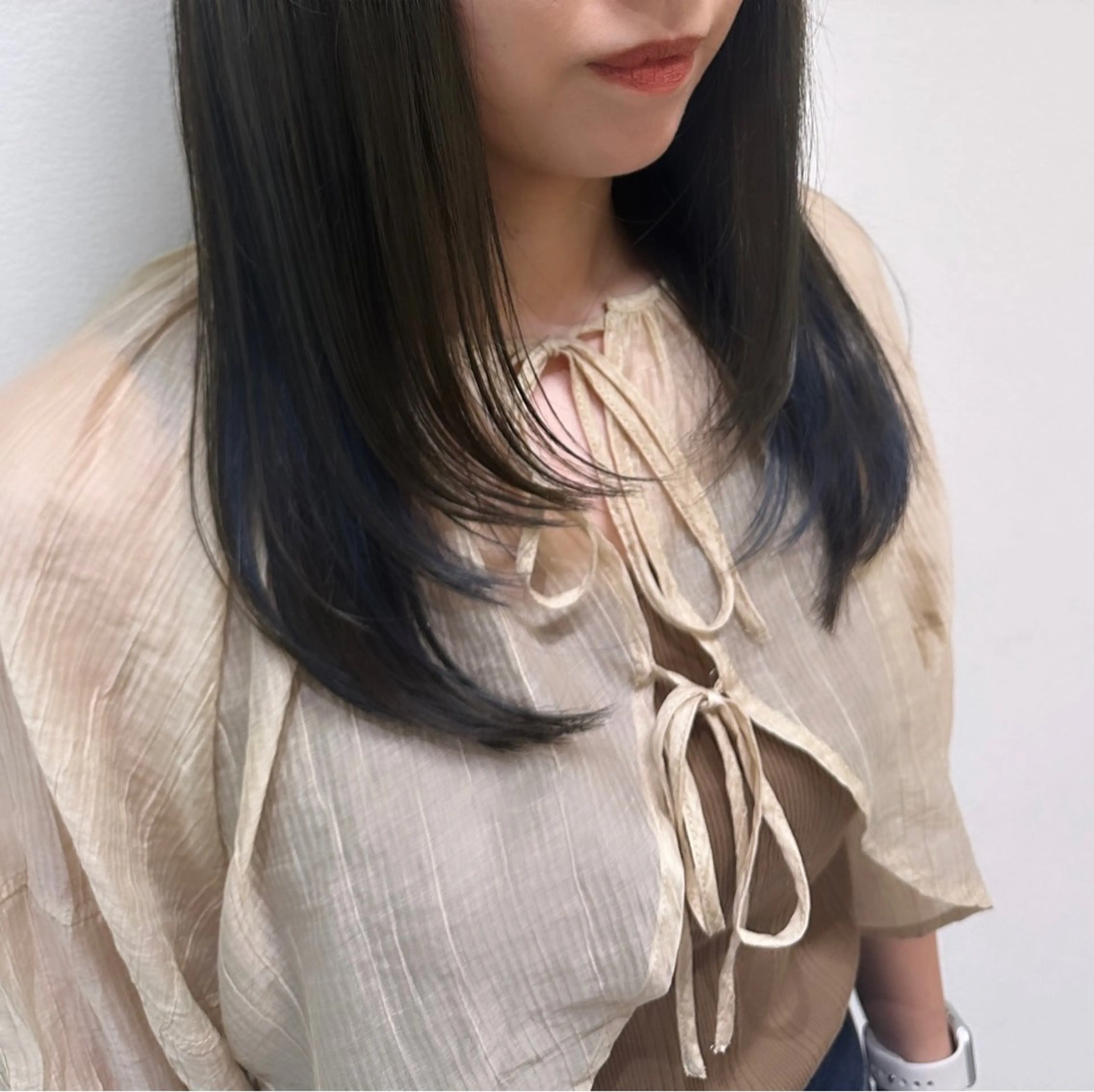 セミロング カラー ヘアアレンジ レイヤーカット 🇰🇷韓国スタイル レイヤー/ayanaのヘアスタイル