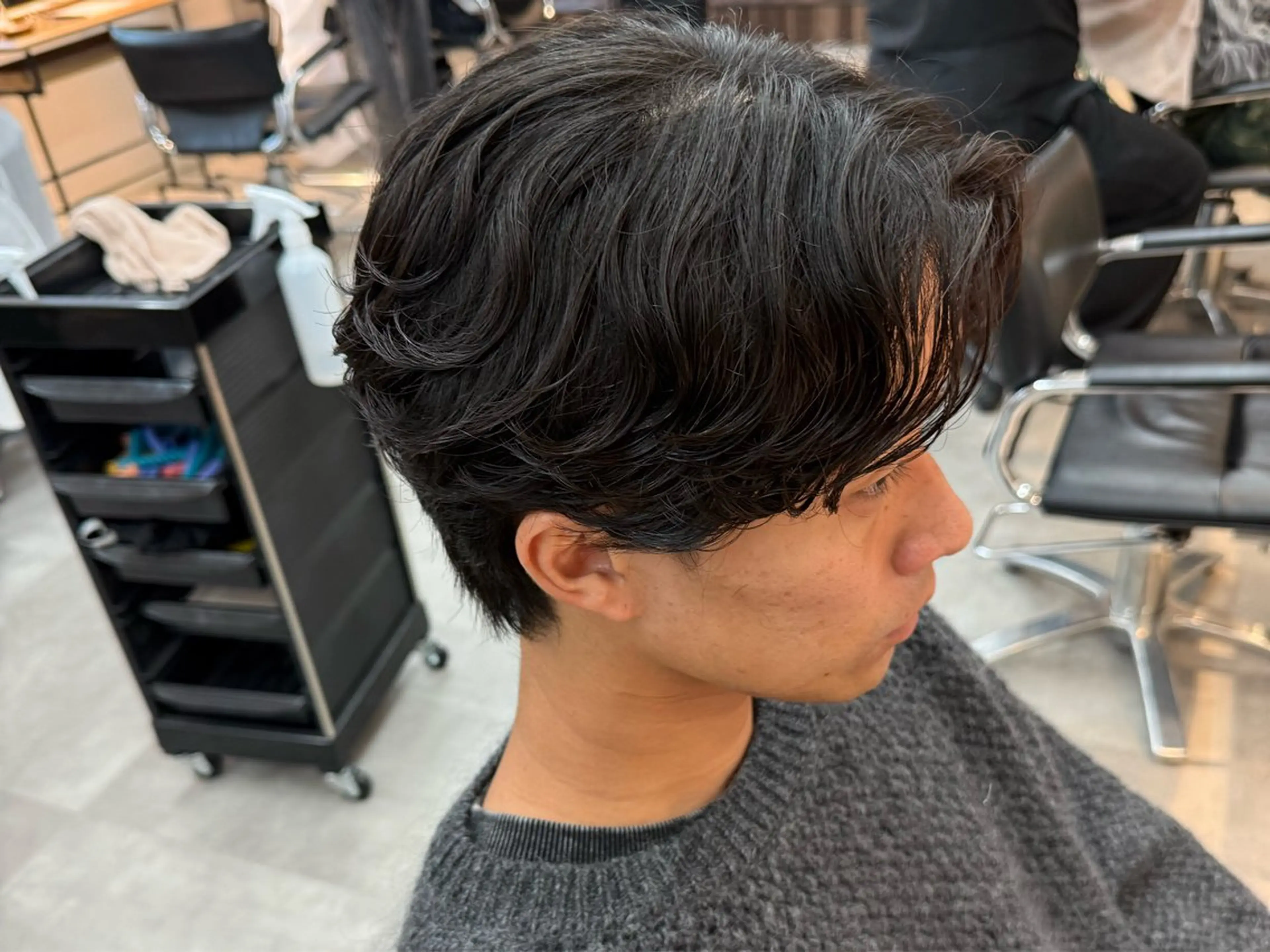 メンズ カット パーマ 美しいシルエットに◎ 韓国メンズ特化/下田のヘアスタイル