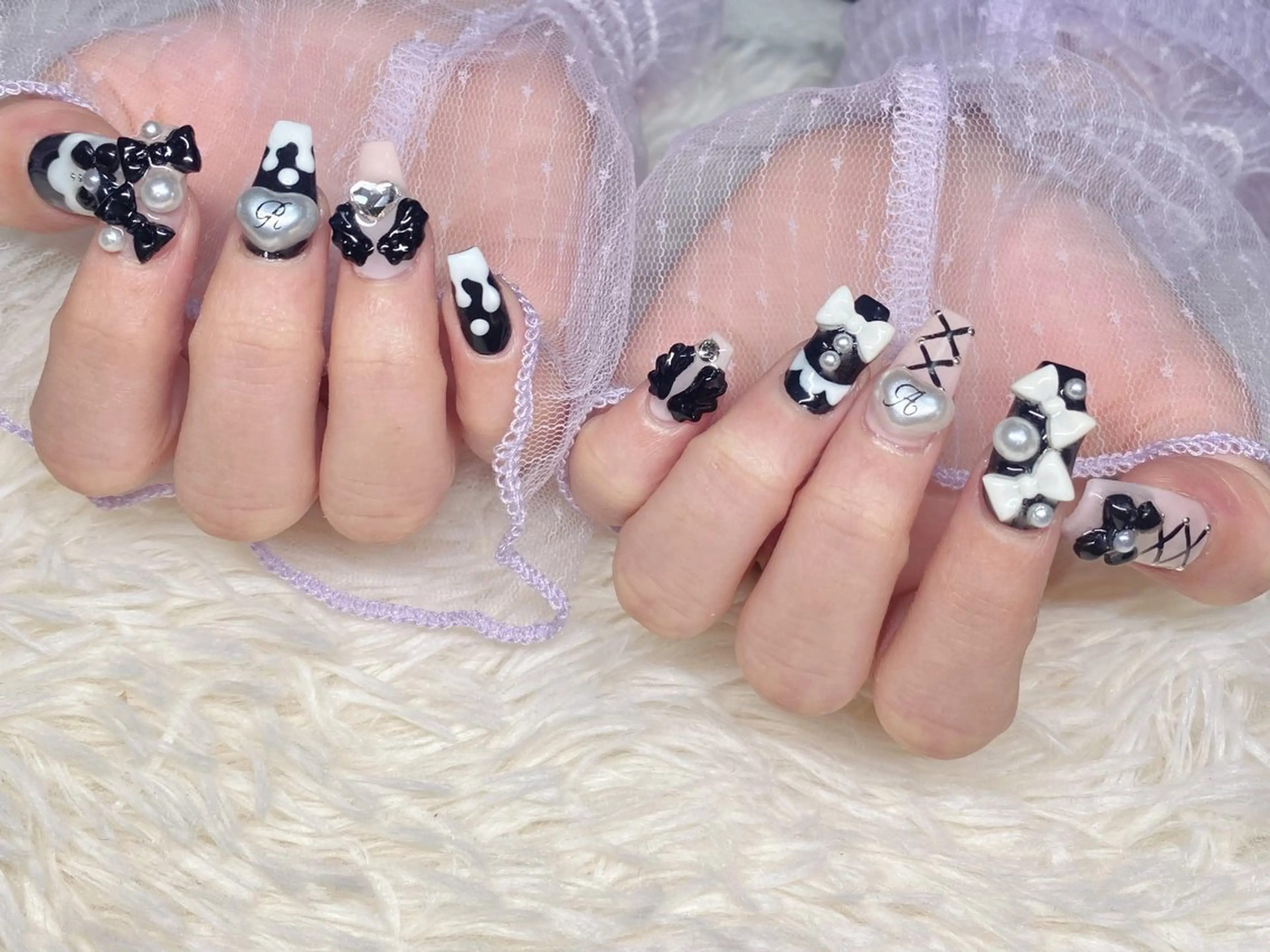 ネイル スカルプネイル nail salon Ecrin所属・前島 稀歩のネイルデザイン