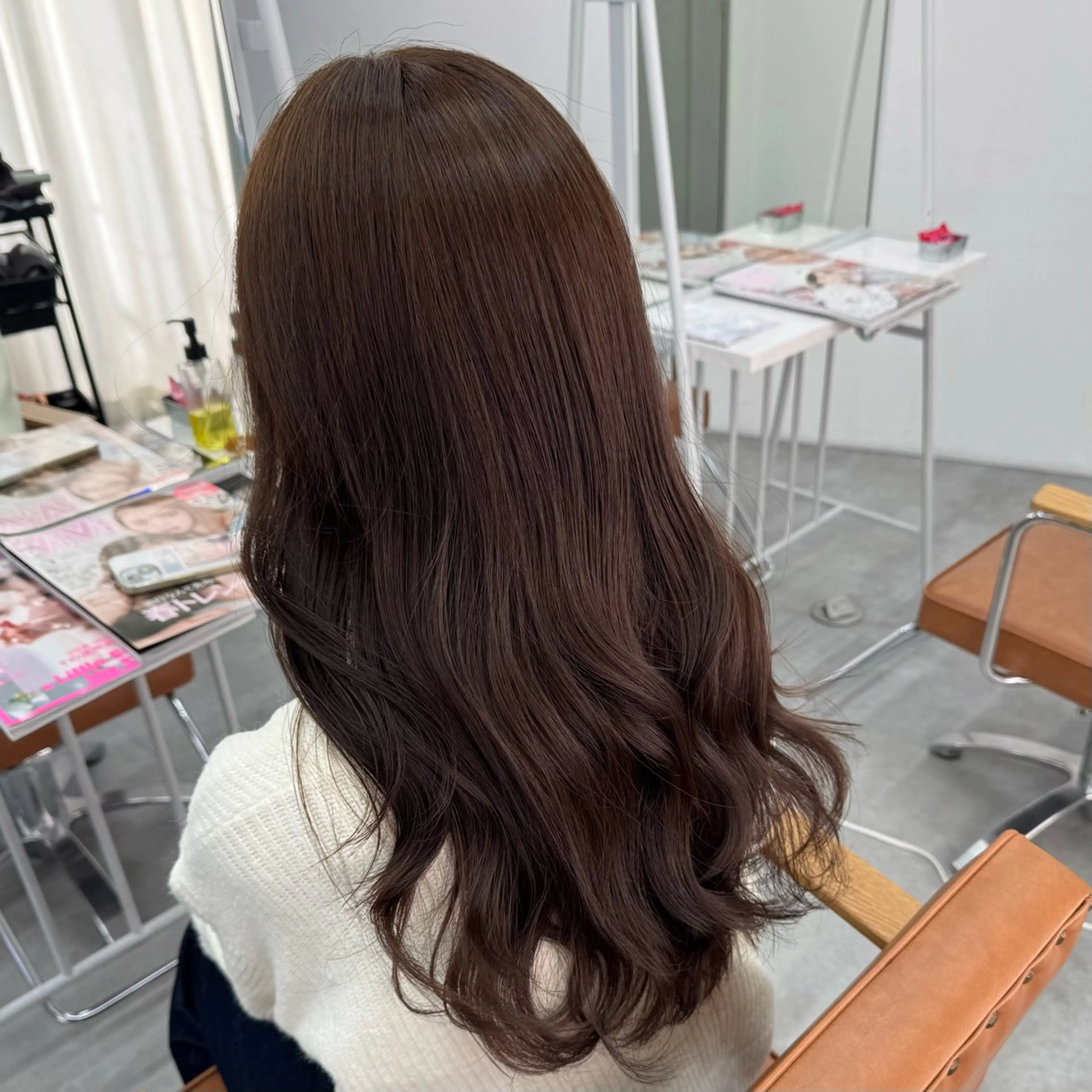 ロング カラー ヘアアレンジ ヘアカラー ブリーチなしカラー /ベージュ/安形翔のヘアスタイル