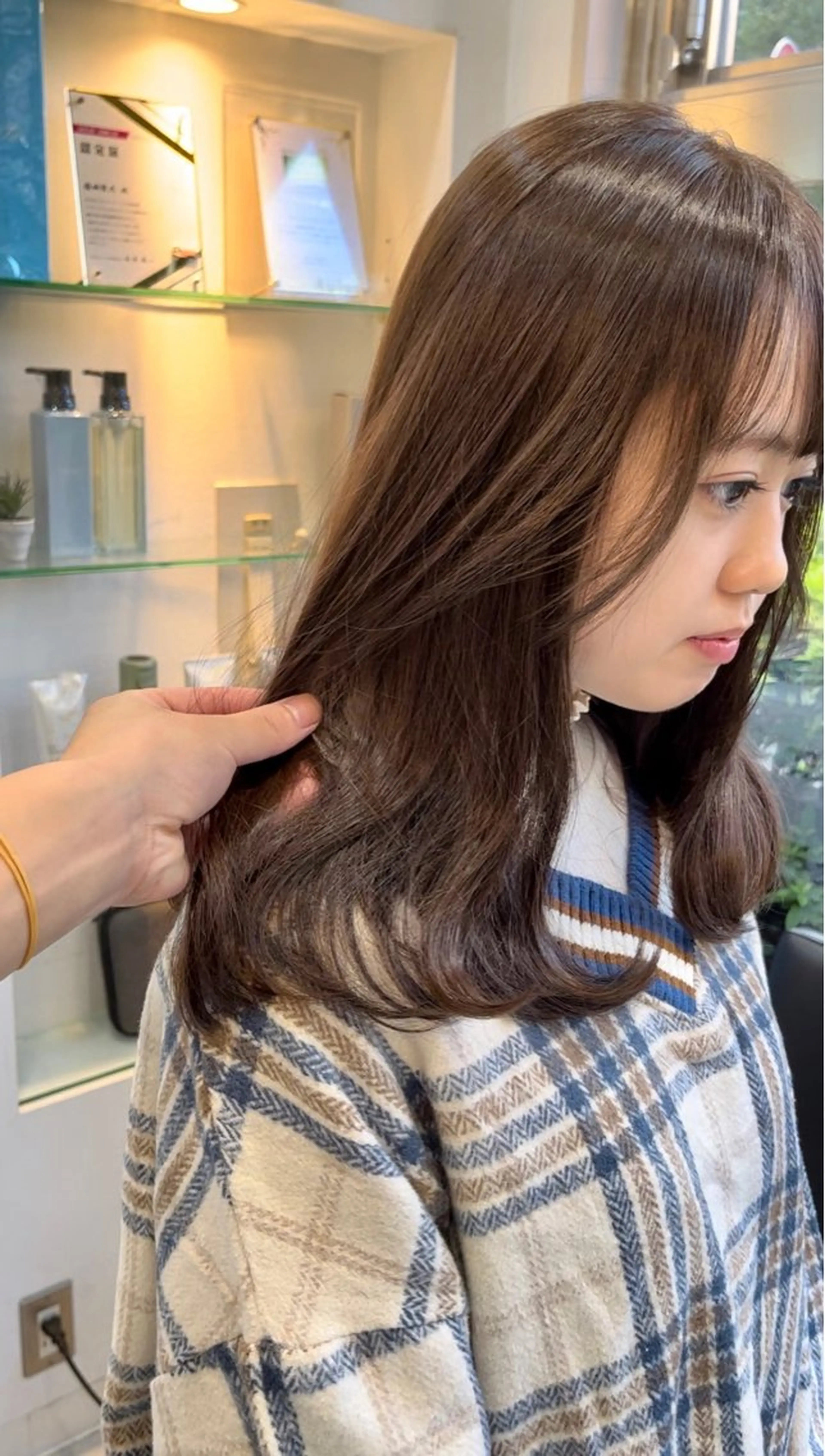 ロング 縮毛矯正/髪質改善 斉藤春のヘアスタイル