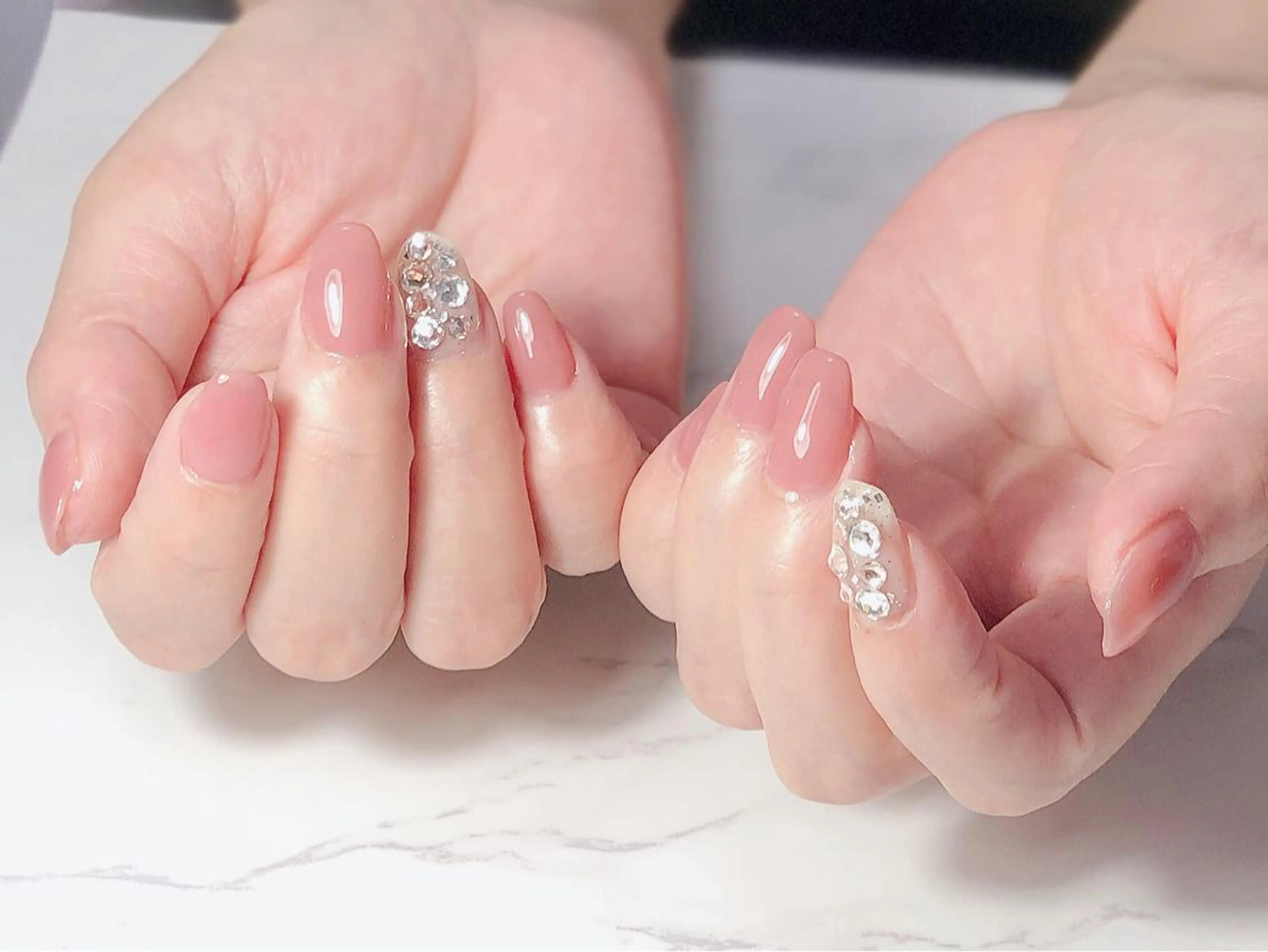 ネイル アートネイル ジェルネイル オフィスネイル ワンカラーネイル 辻野 和枝のネイルデザイン