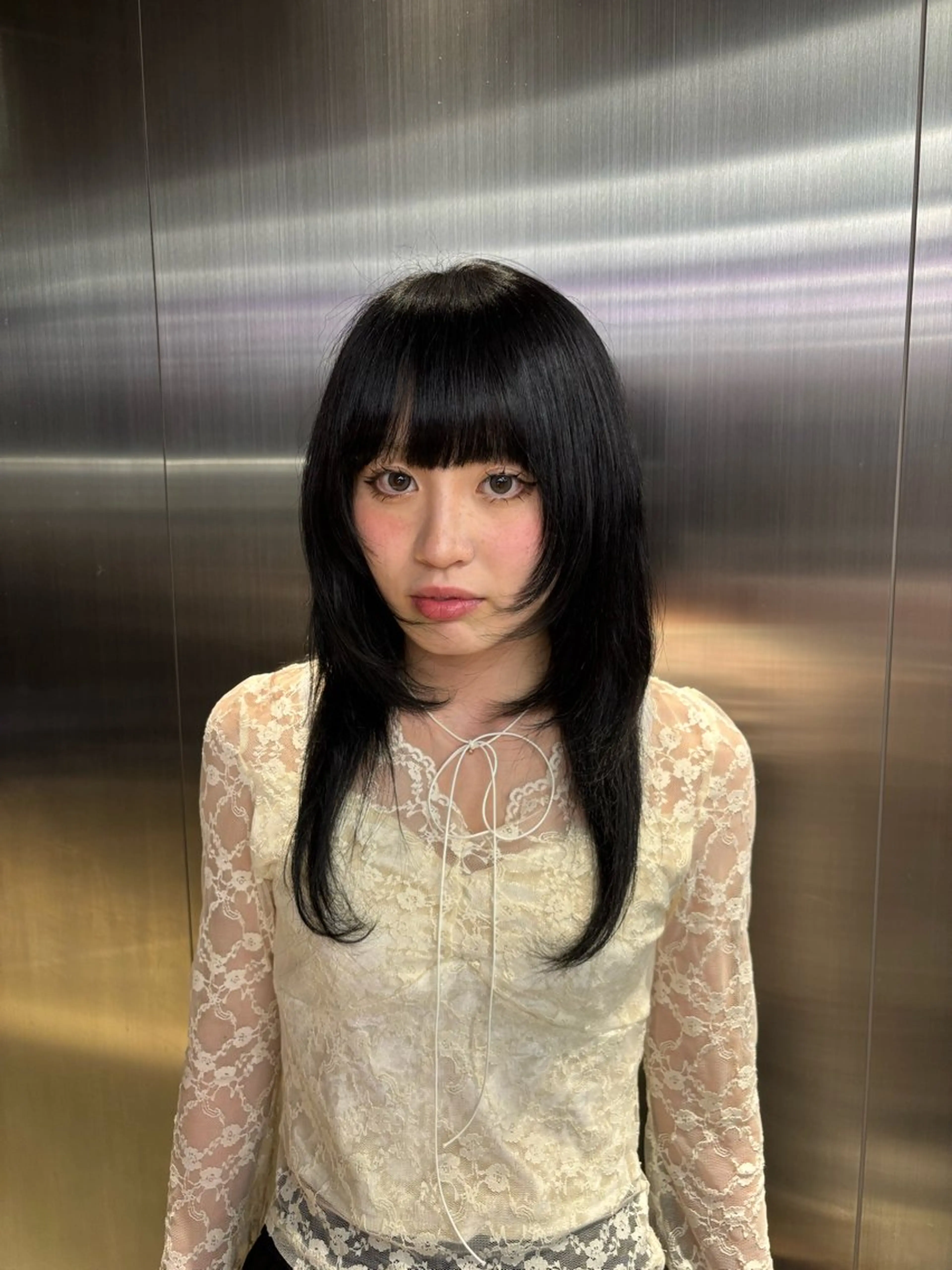 巻き髪の写真