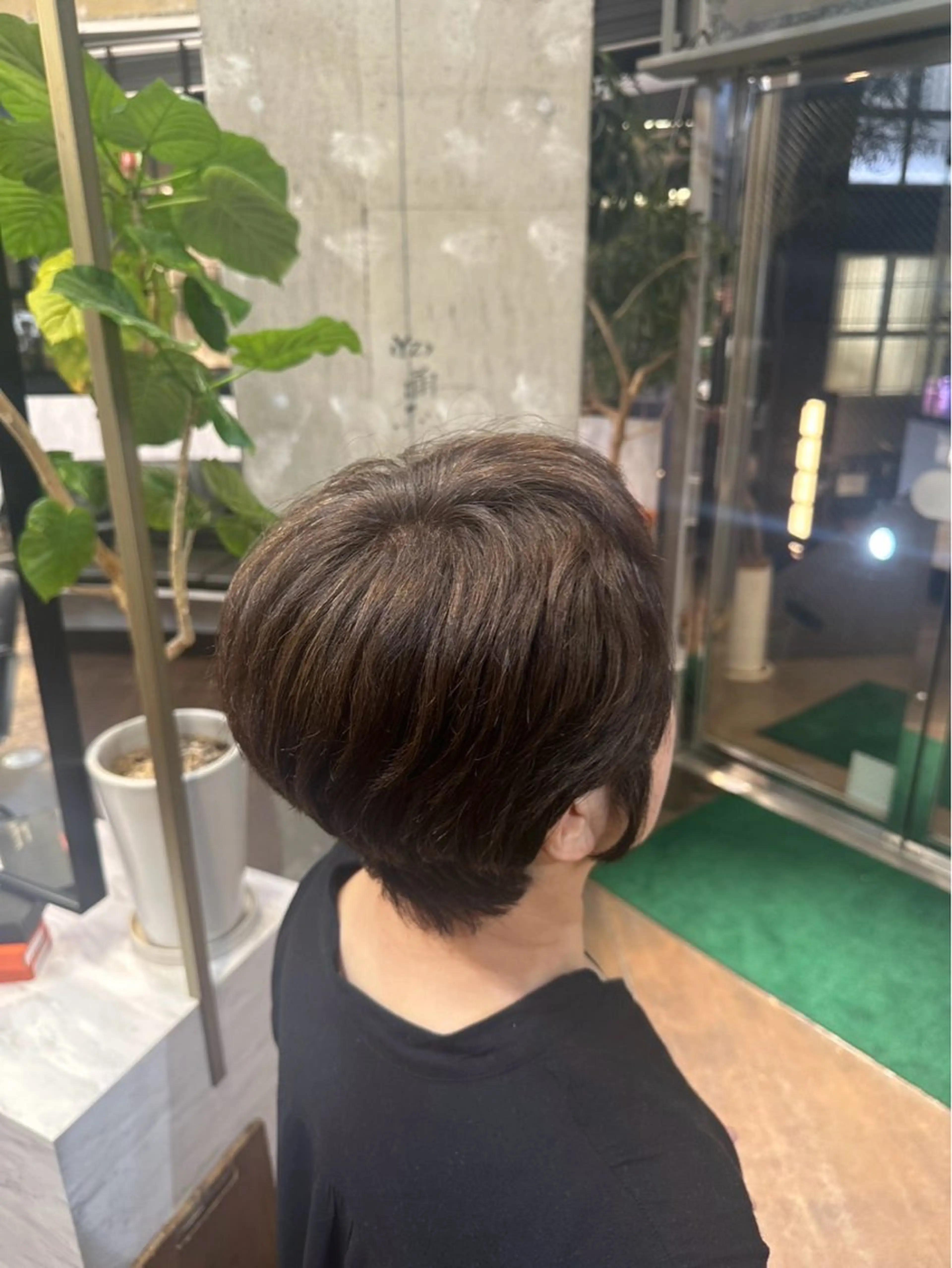 ショート カラー 柴田蓮太朗 【トーンダウン】のヘアスタイル