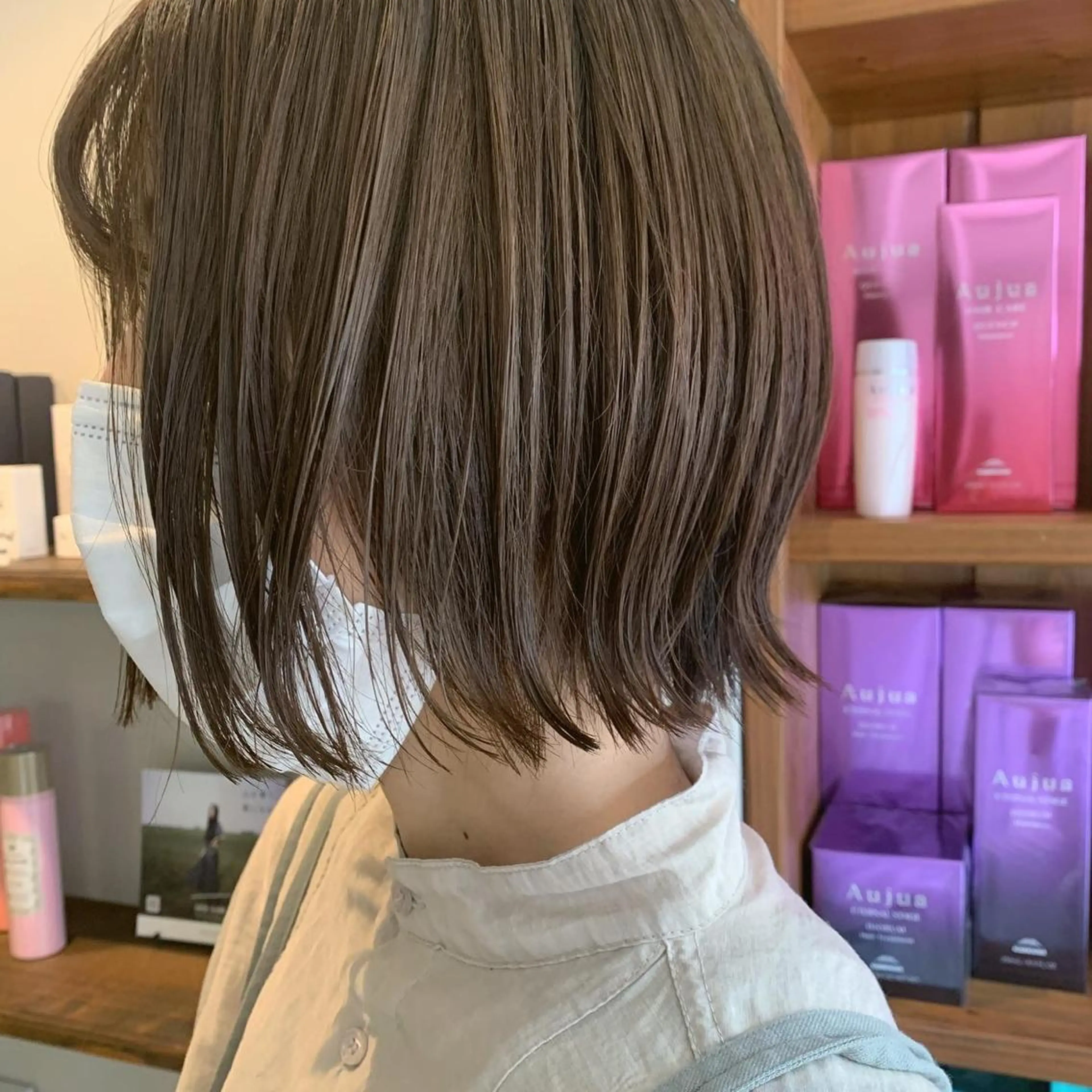 ショート カラー ヘアアレンジ 切りっぱなしボブ ボブ ショートヘア 🫧🎀tasty yama🫧🪽のヘアスタイル